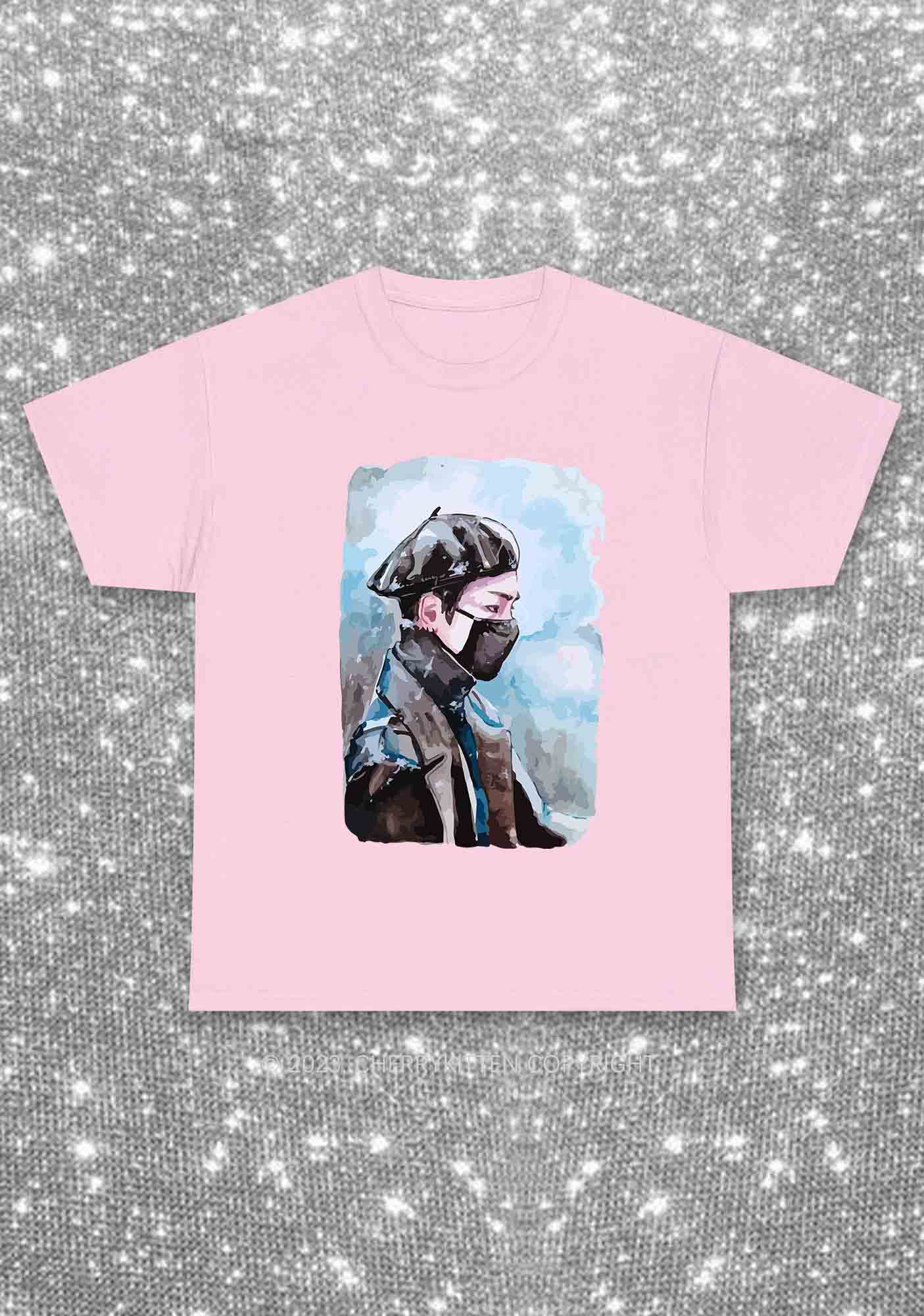 Taehyung Photo Kpop Y2K Chunky Shirt Cherrykitten
