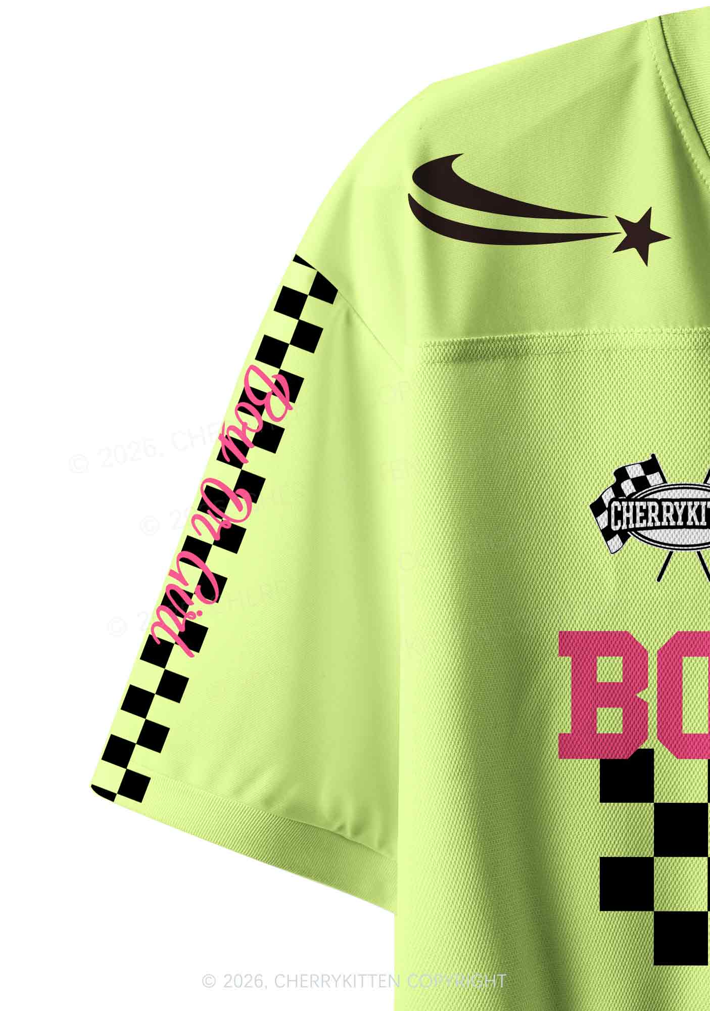 Boy Or Girl Pride Y2K Crop Sport Jersey Shirts Cherrykitten
