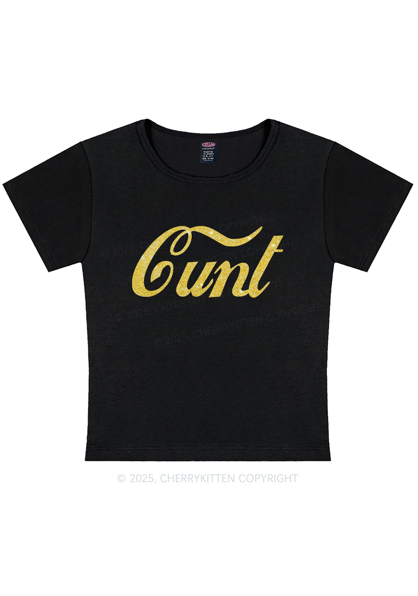 Glitter Special Cxxt Y2K Baby Tee Cherrykitten