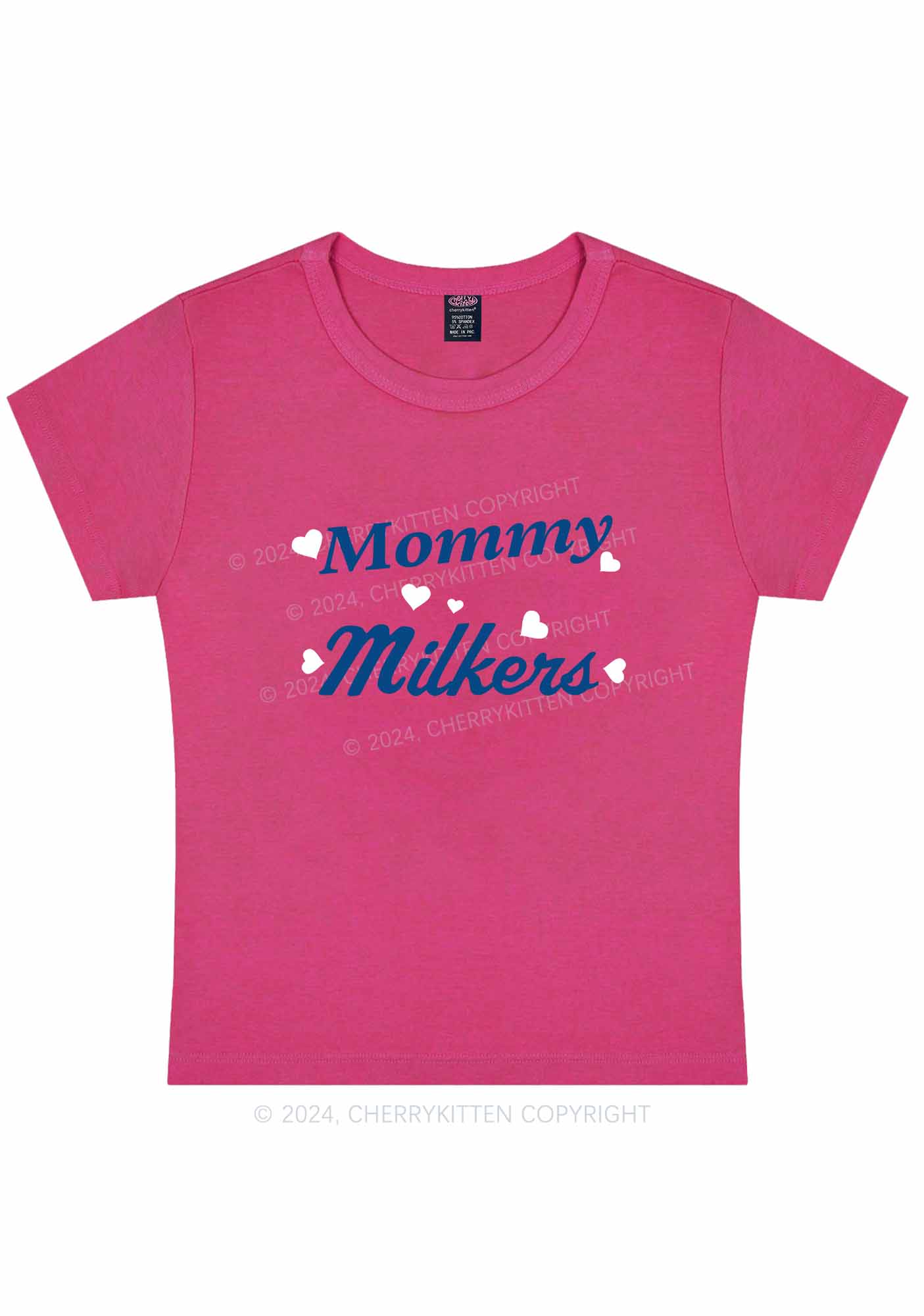 Curvy Mommy Milkers Y2K Baby Tee Cherrykitten