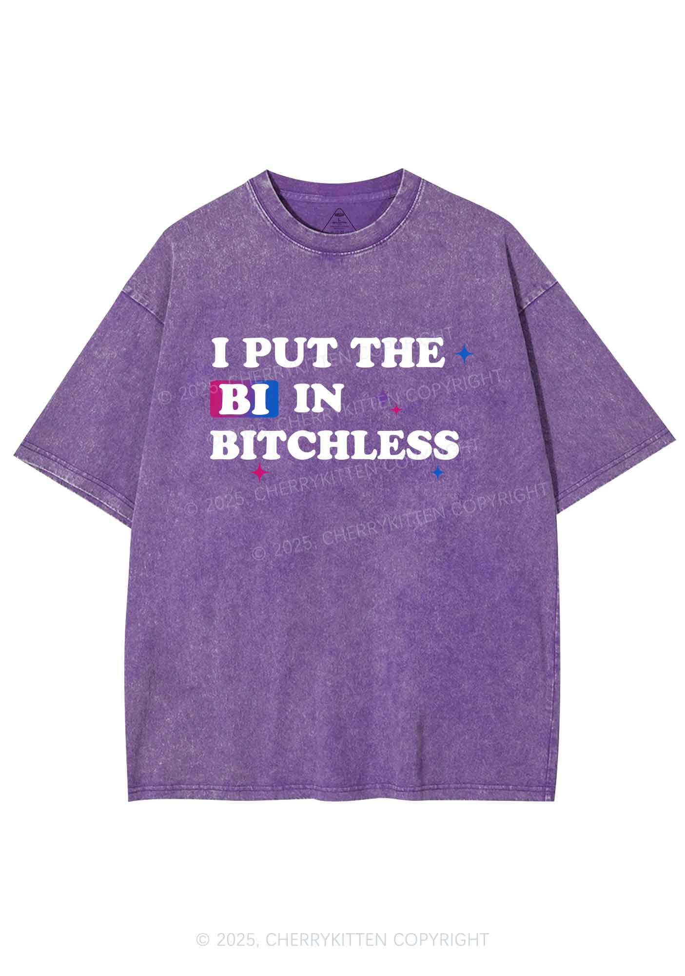 Put BI In Bxxchless Pride Y2K Shirts Washed Tee Cherrykitten
