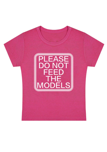 Curvy Please Do Not Feed The Models Baby Tee