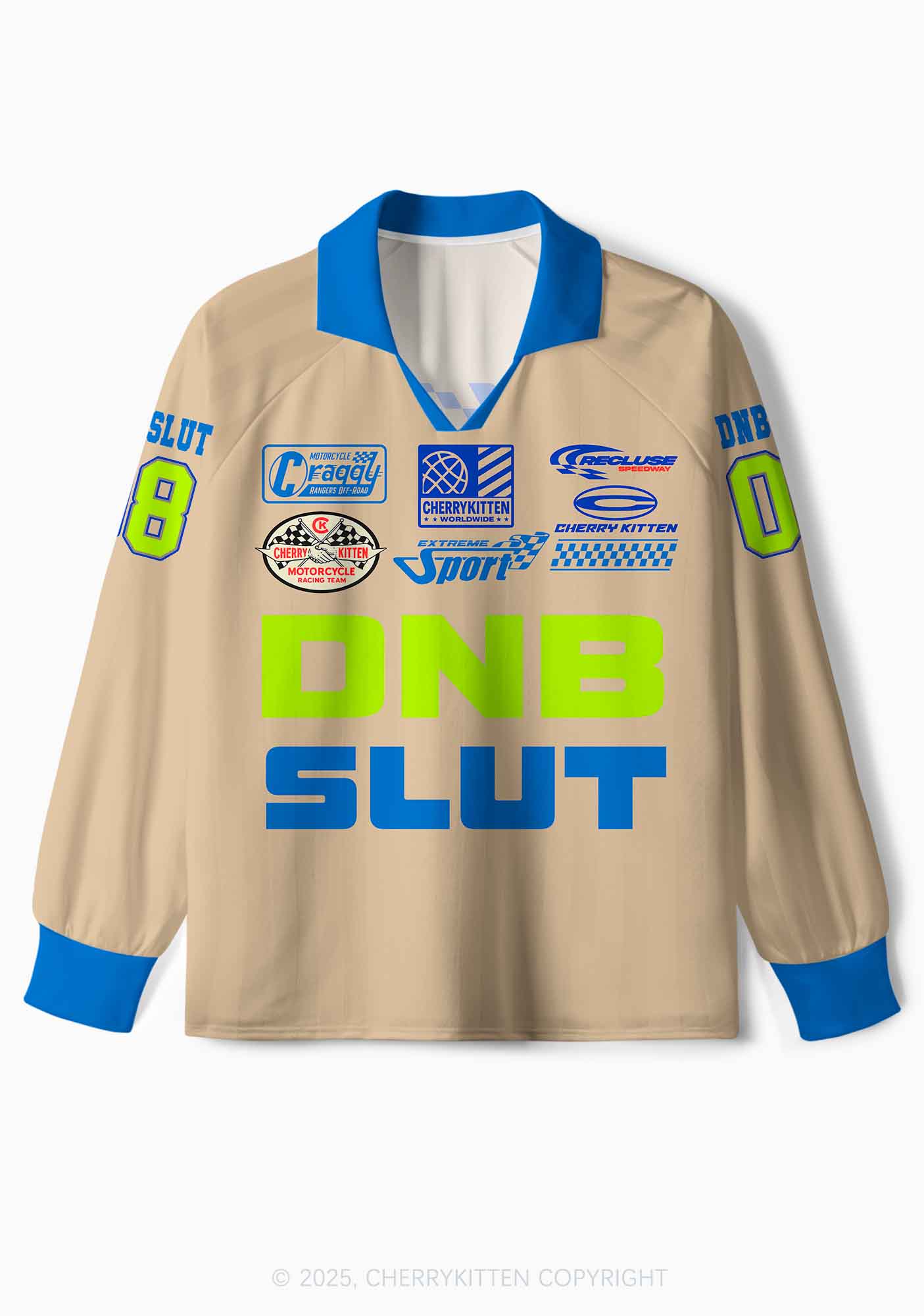 Custom Dnb Slxt Y2K Long Sleeve Sport Jersey Shirts Cherrykitten