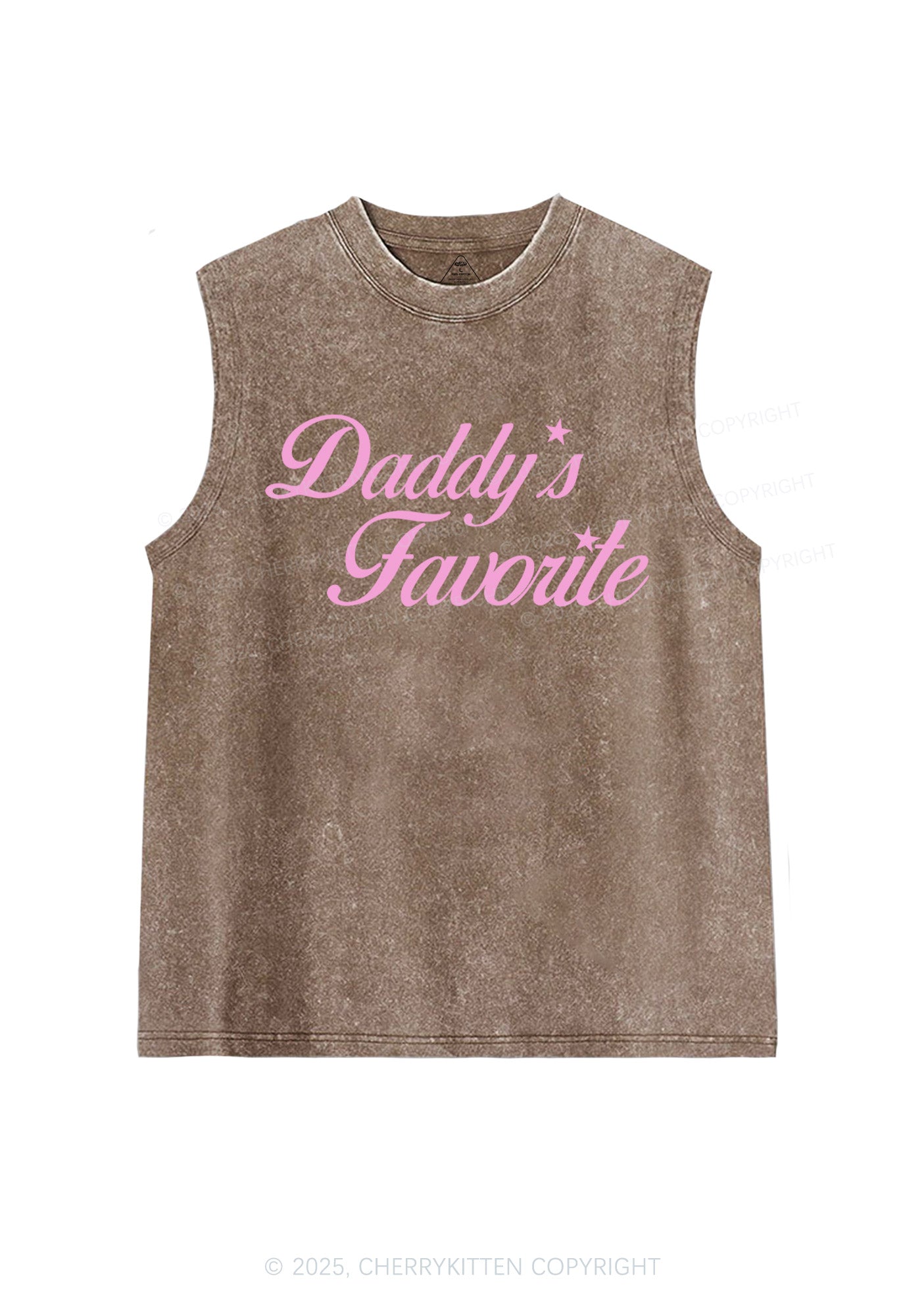 Daddys Favorite Y2K Washed Muscle Tank Cherrykitten