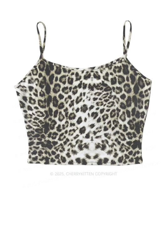 Wild Leopard Y2K Mesh Cami Tank Cherrykitten