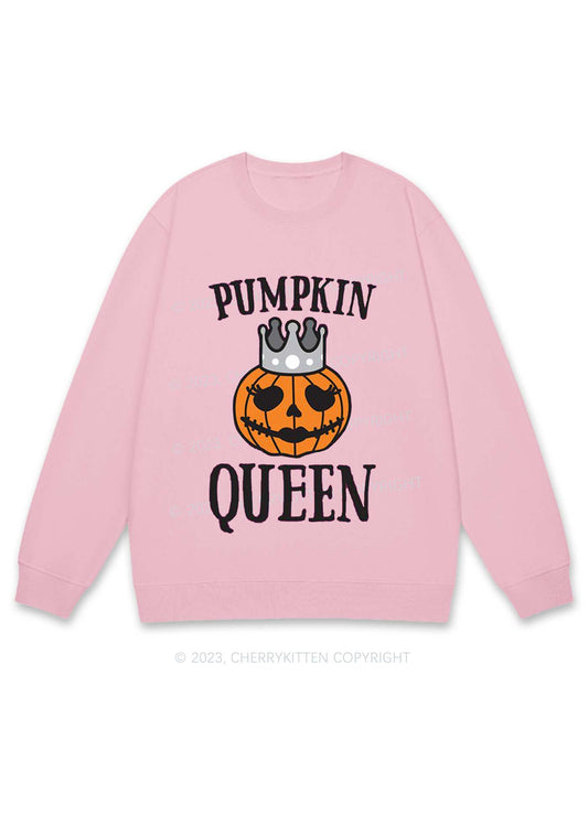 Pumpkin Queen Halloween Y2K Sweatshirt Cherrykitten