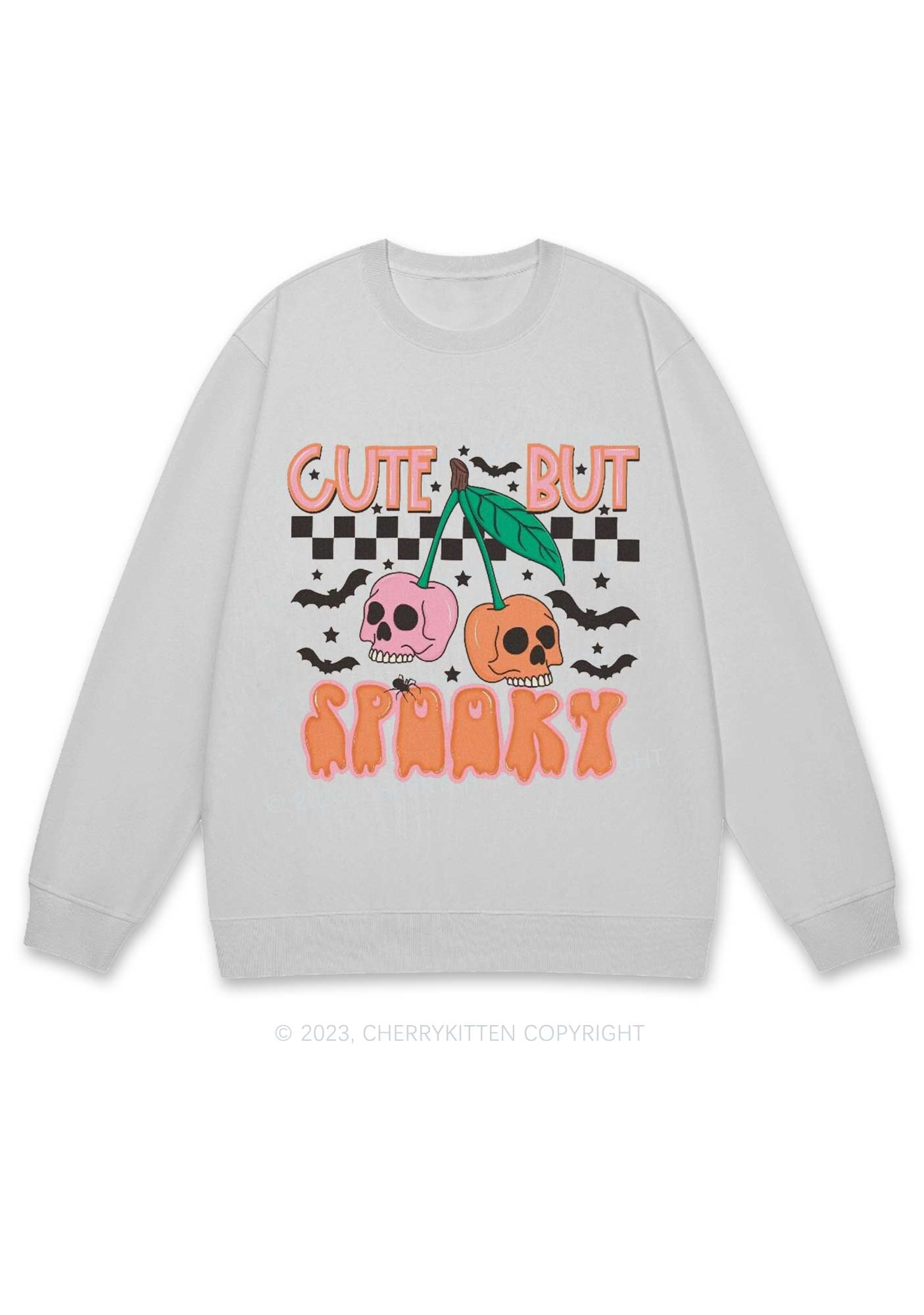 Cute But Spooky Halloween Y2K Sweatshirt Cherrykitten
