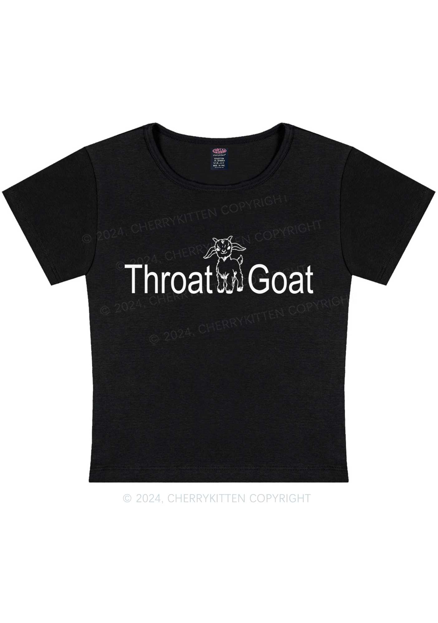 Throat Goat Y2K Baby Tee Cherrykitten