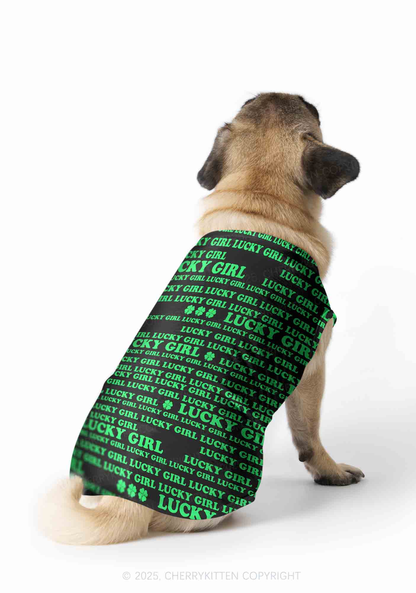 Lucky Girl Y2K Pet Tank Top Cherrykitten