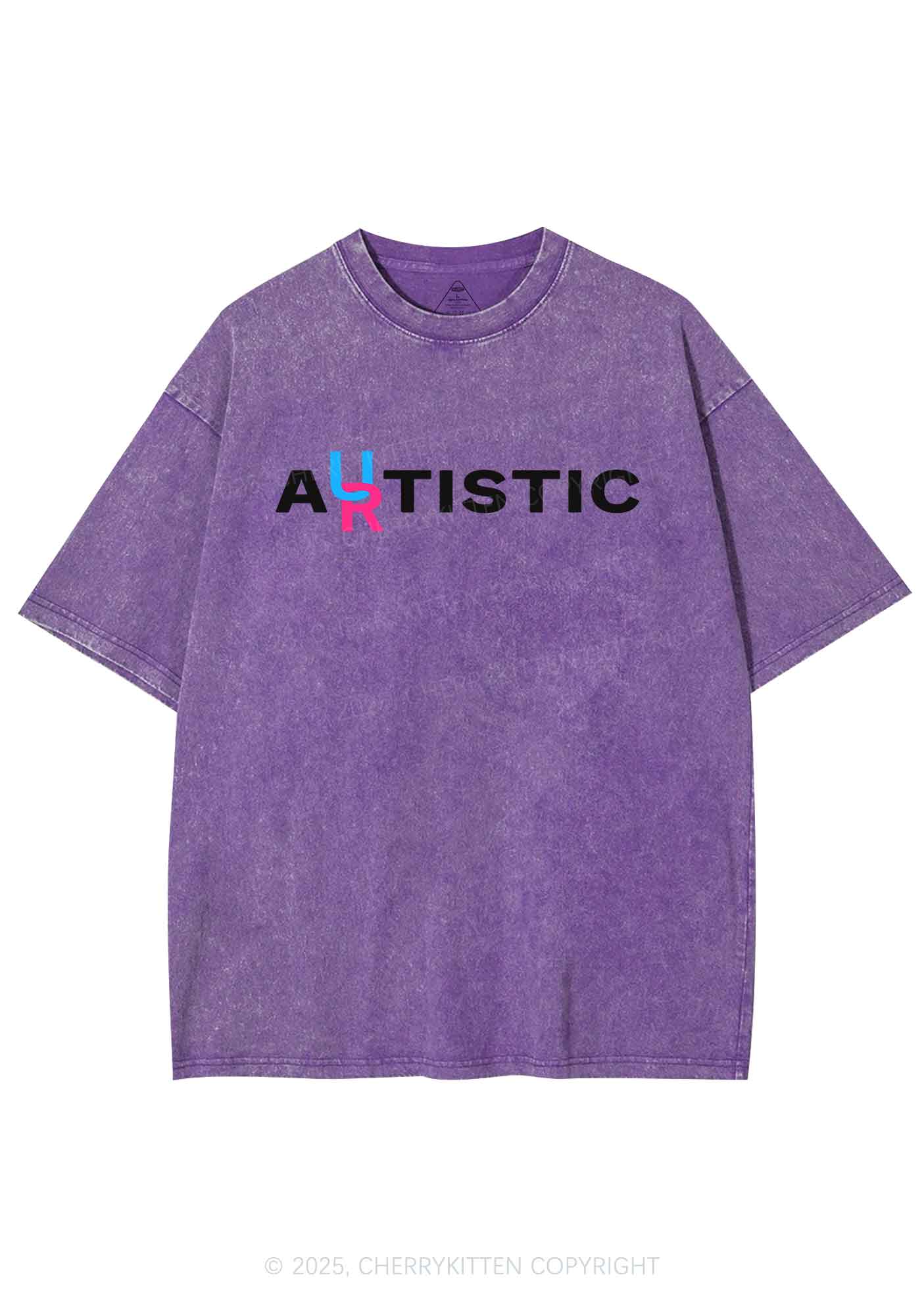 Autistic Artistic Y2K Shirts Washed Tee Cherrykitten