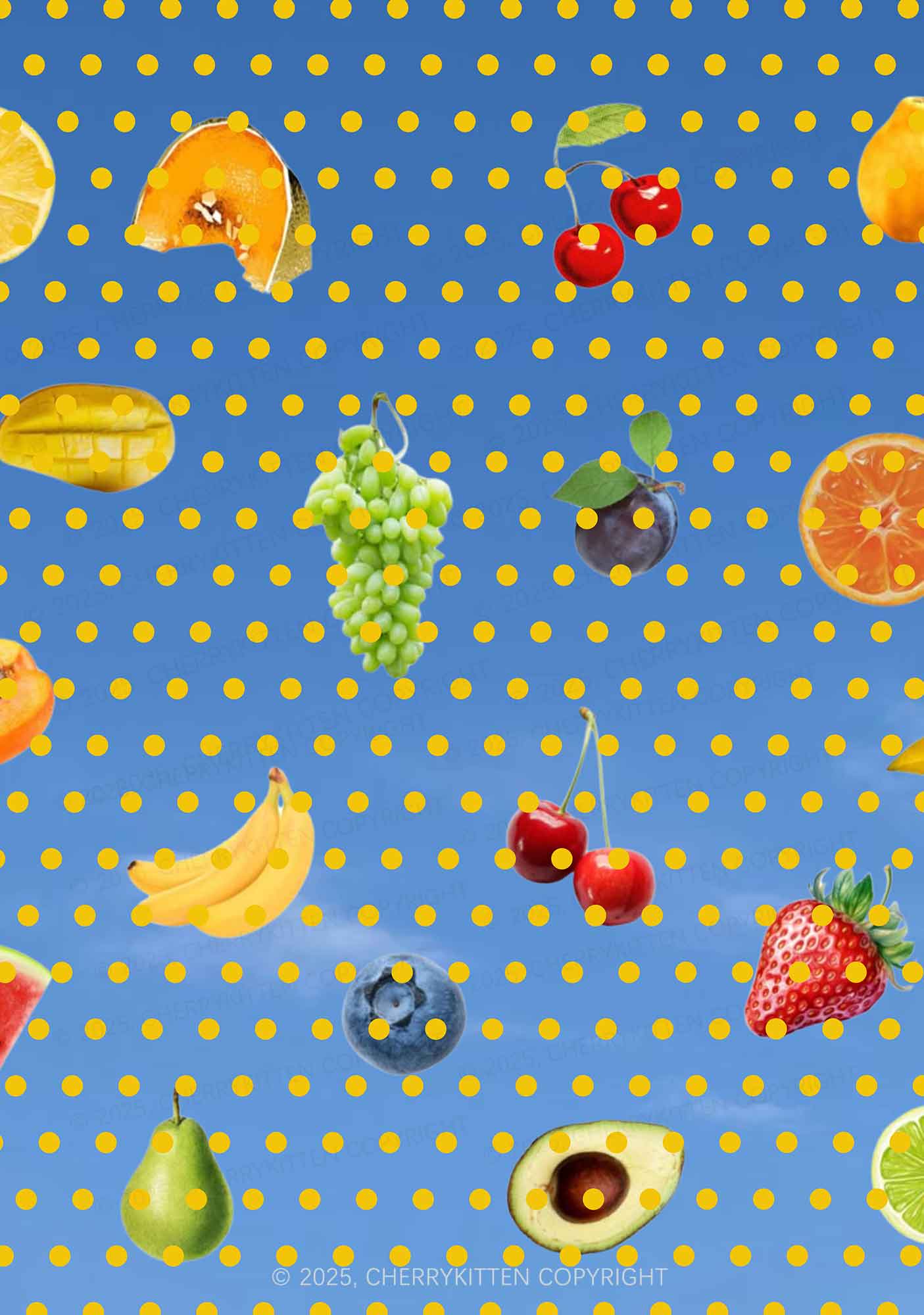 Dotty Fruits Y2K Print Bikini Set Cherrykitten