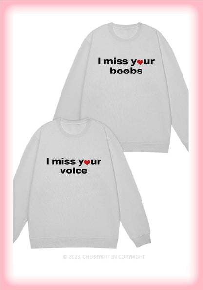 Miss Your Voice Y2K Valentine's Day Sweatshirt Cherrykitten