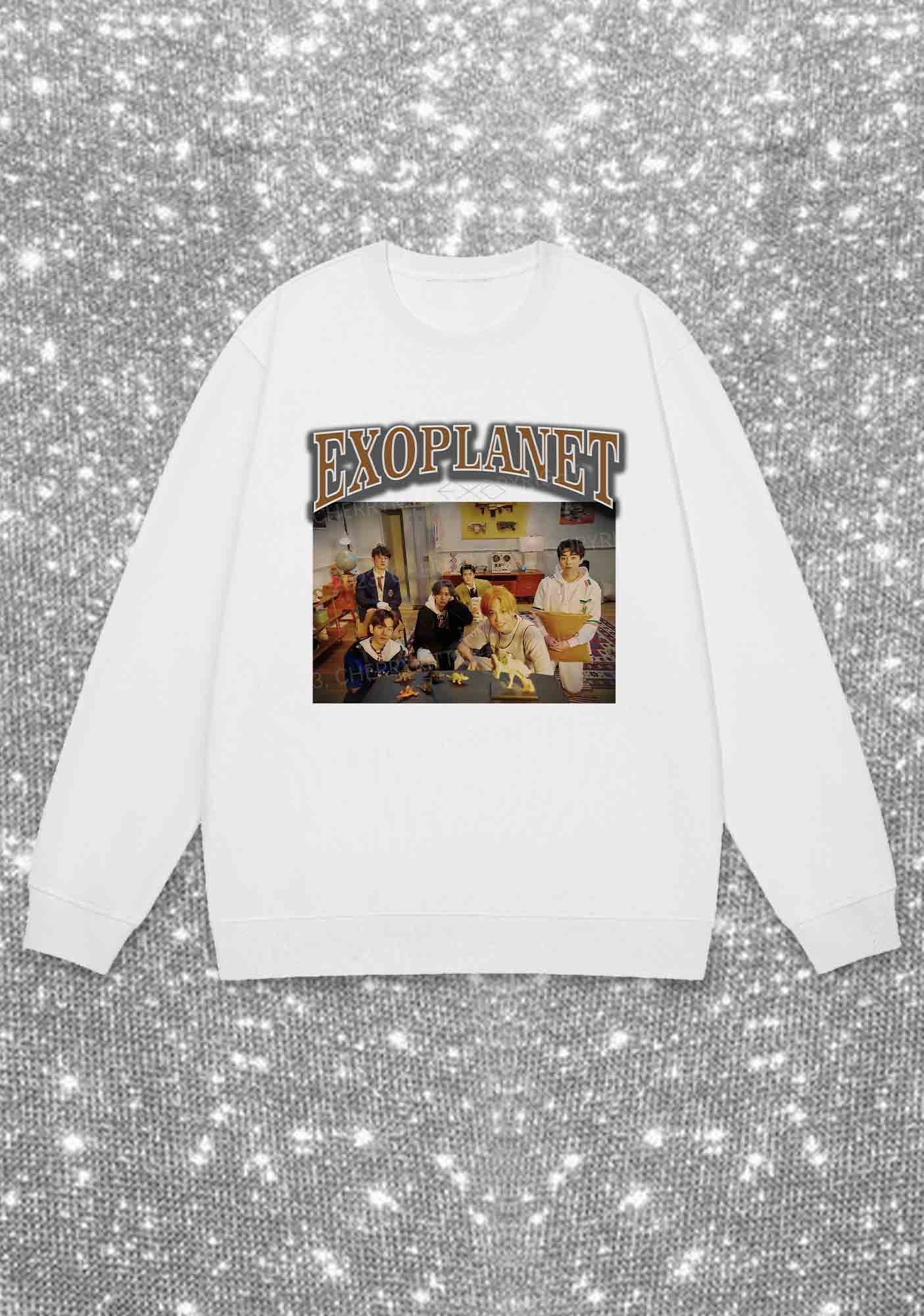 Exoplanet Kpop Y2K Sweatshirt Cherrykitten