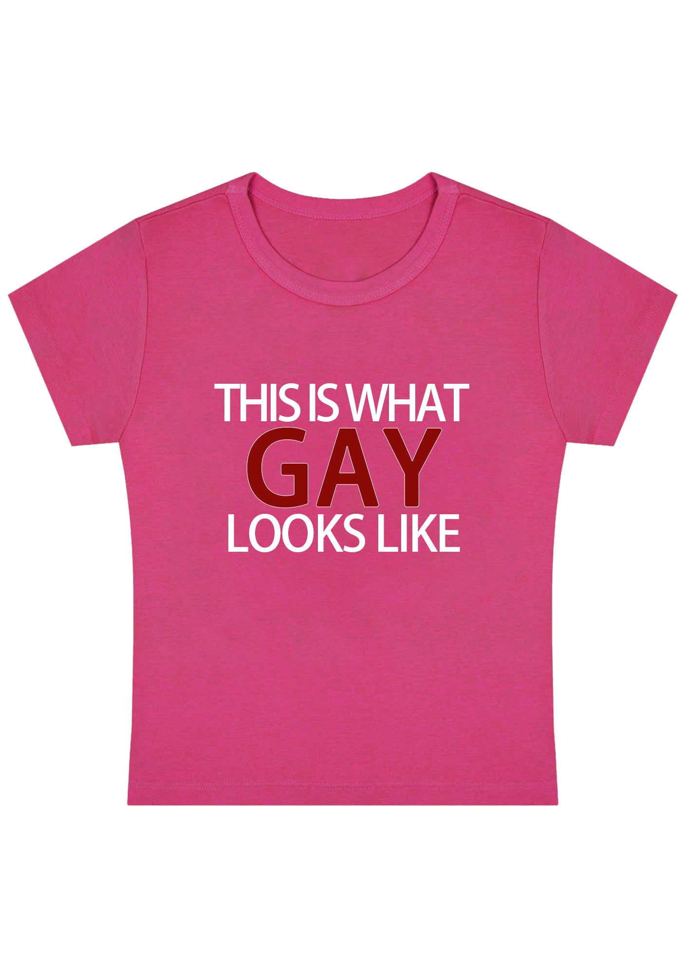 This Is What Gay Looks Like Y2K Baby Tee
