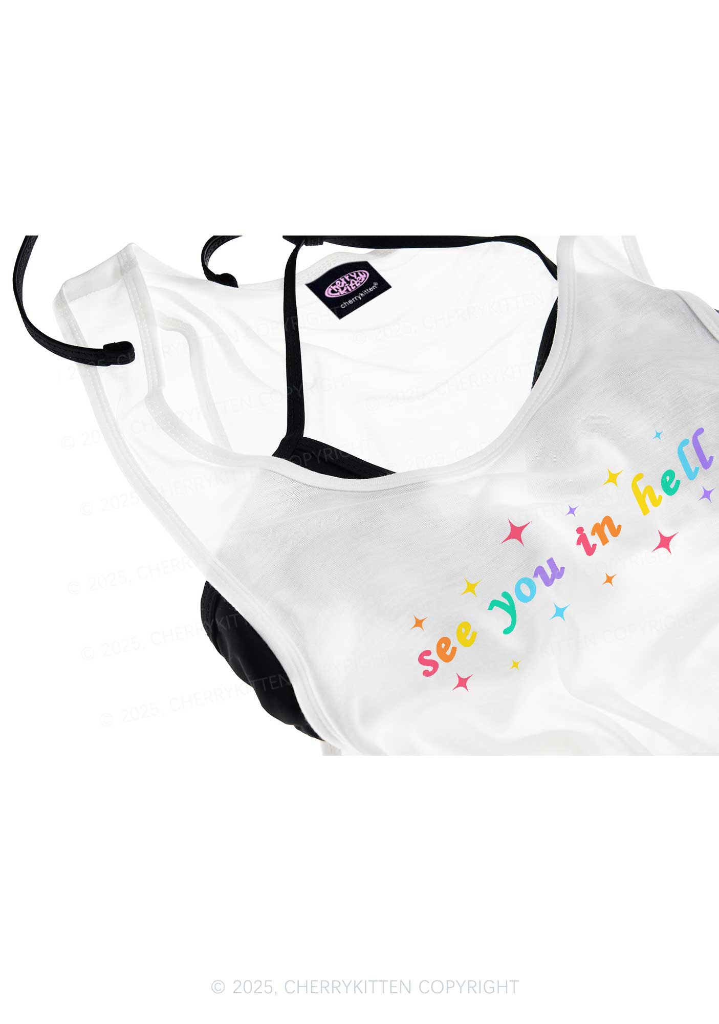 See You In Hell Y2K Sheer Boyfriend Tank Cherrykitten