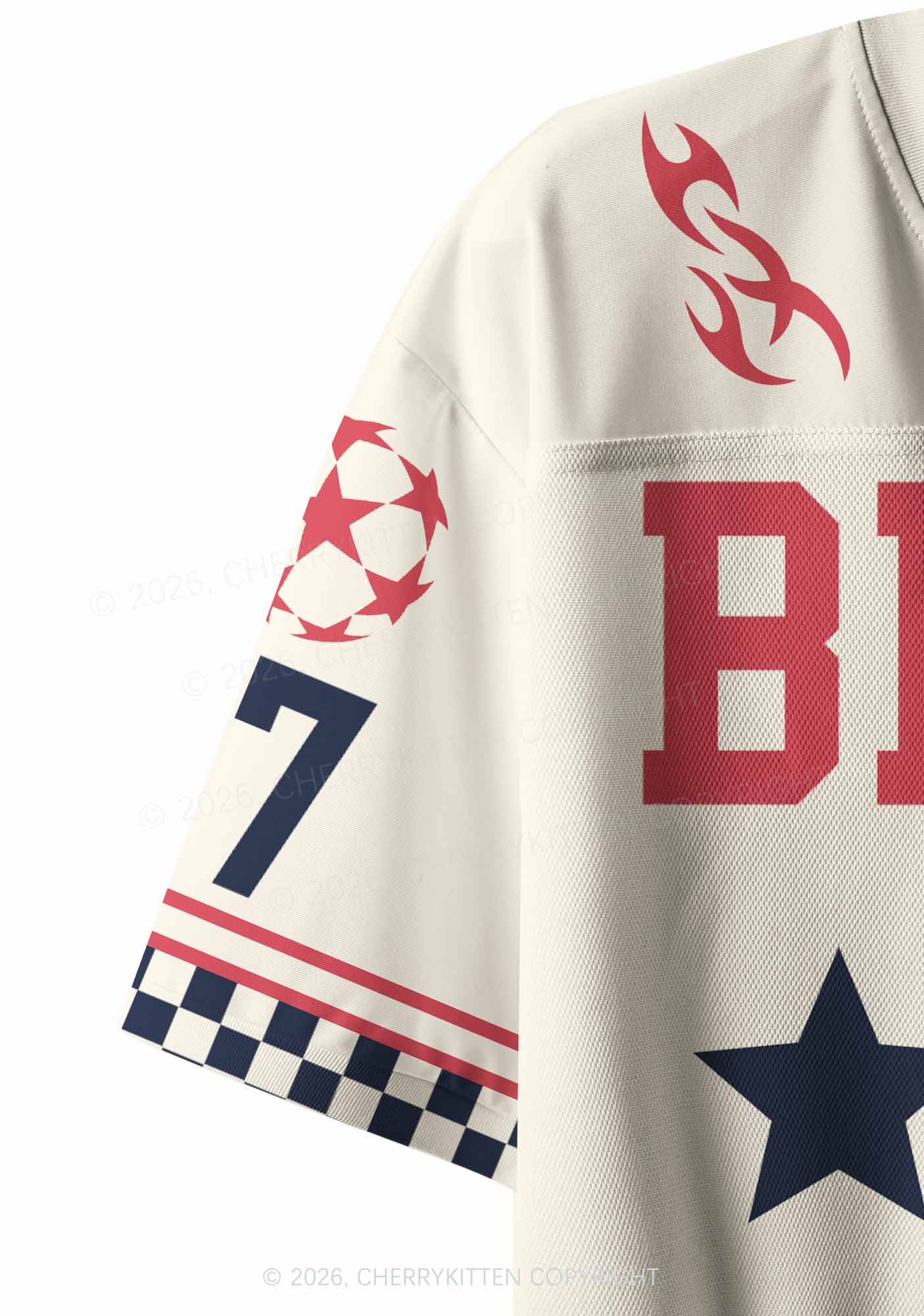 Bisexual Mess Pride Y2K Crop Sport Jersey Shirts Cherrykitten