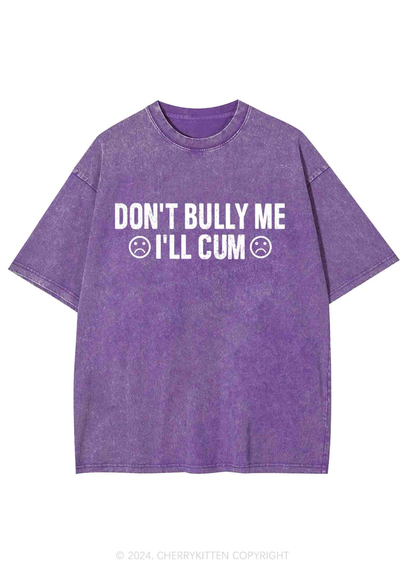 Don't Bully Me Y2K Washed Tee Cherrykitten
