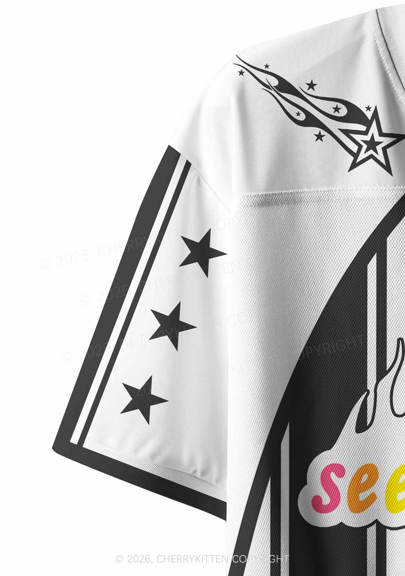 See You In Hell Pride Y2K Crop Sport Jersey Shirts Cherrykitten