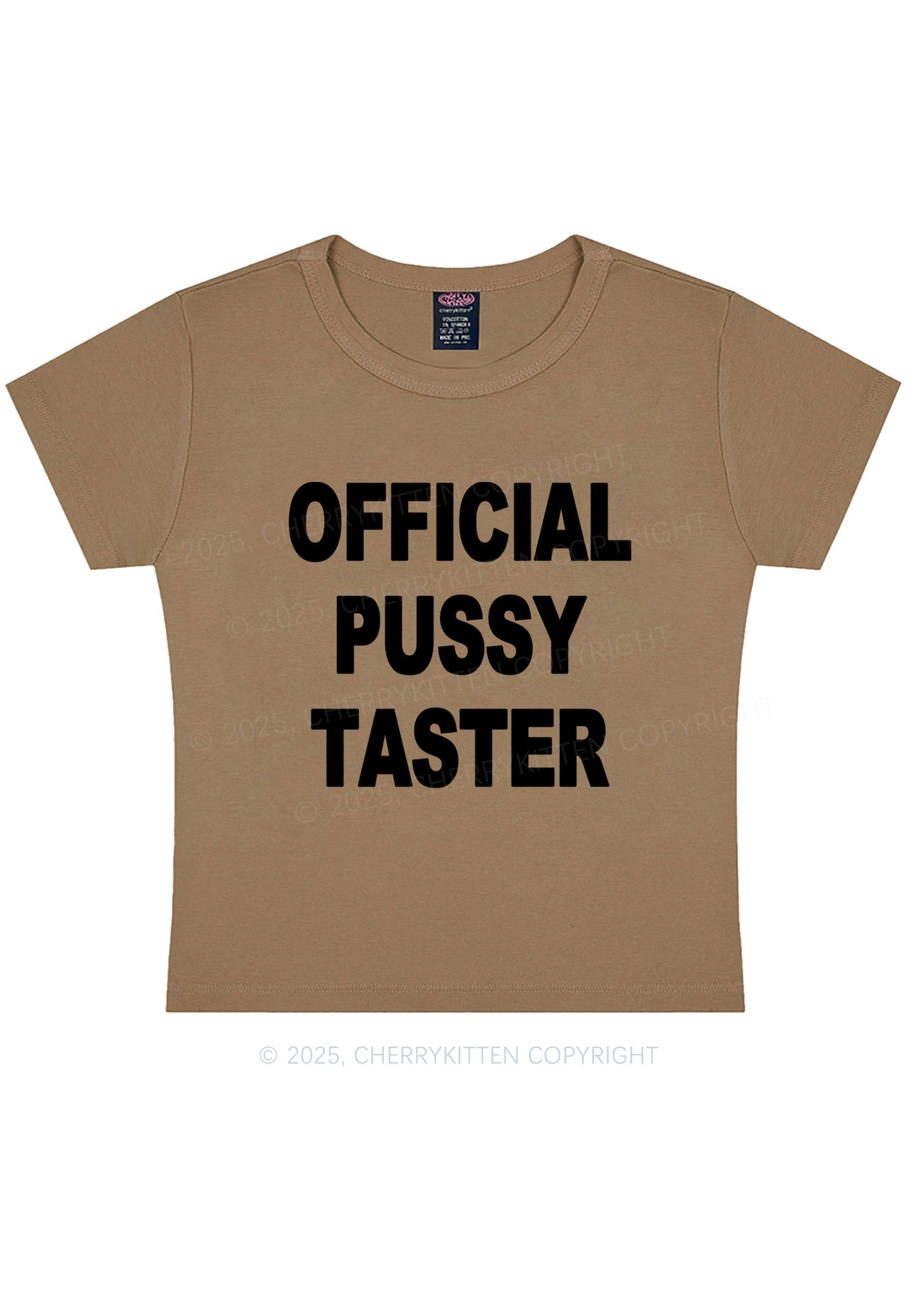 Official Puxxy Taster Y2K Baby Tee Cherrykitten