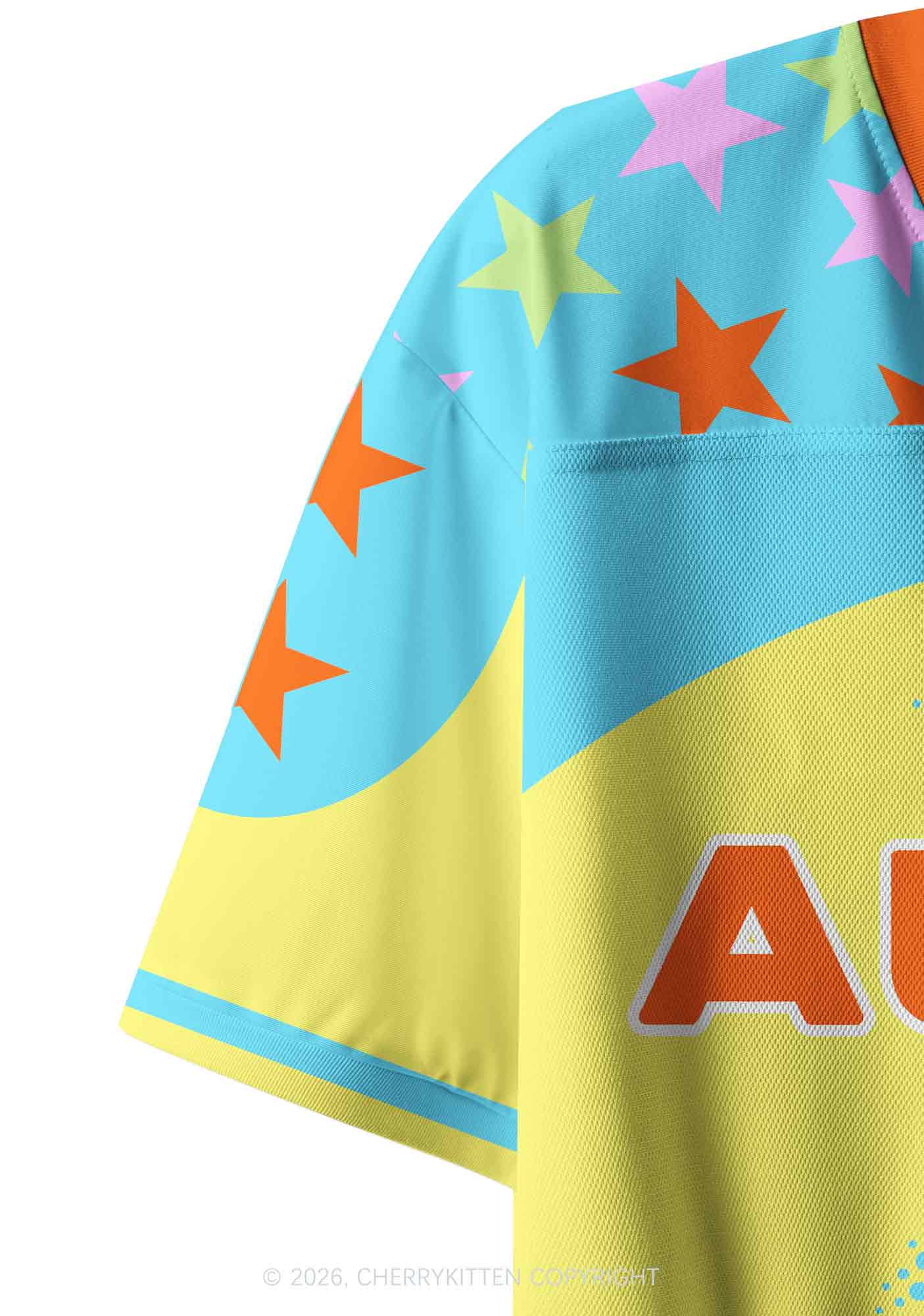 Autistic Cxxt Stars Y2K Crop Sport Jersey Shirts Cherrykitten