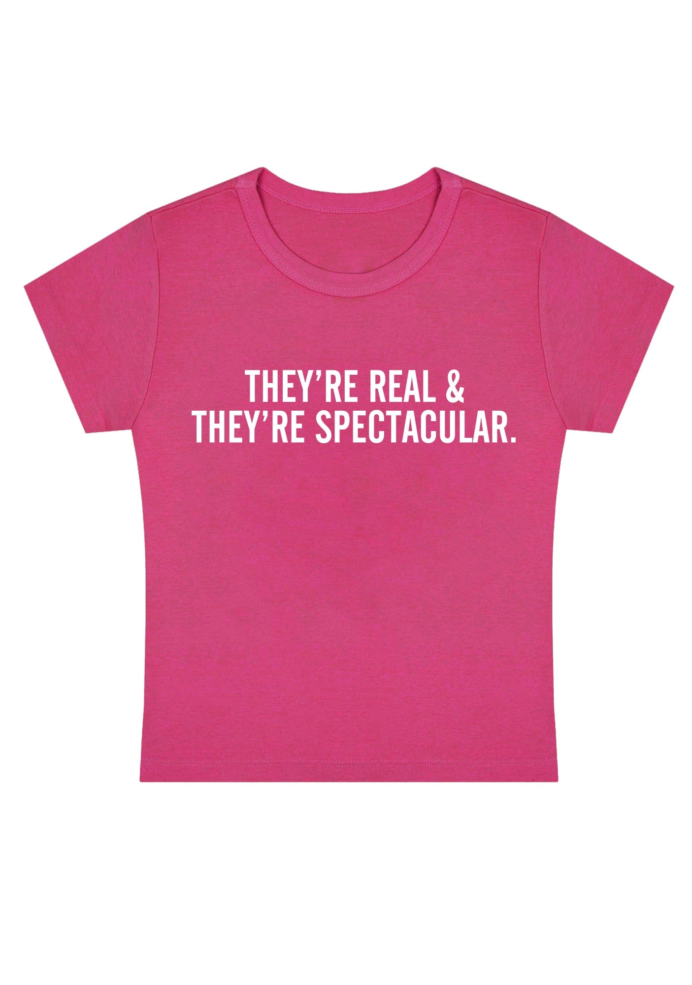 Curvy They Are Real&Spectacular Baby Tee