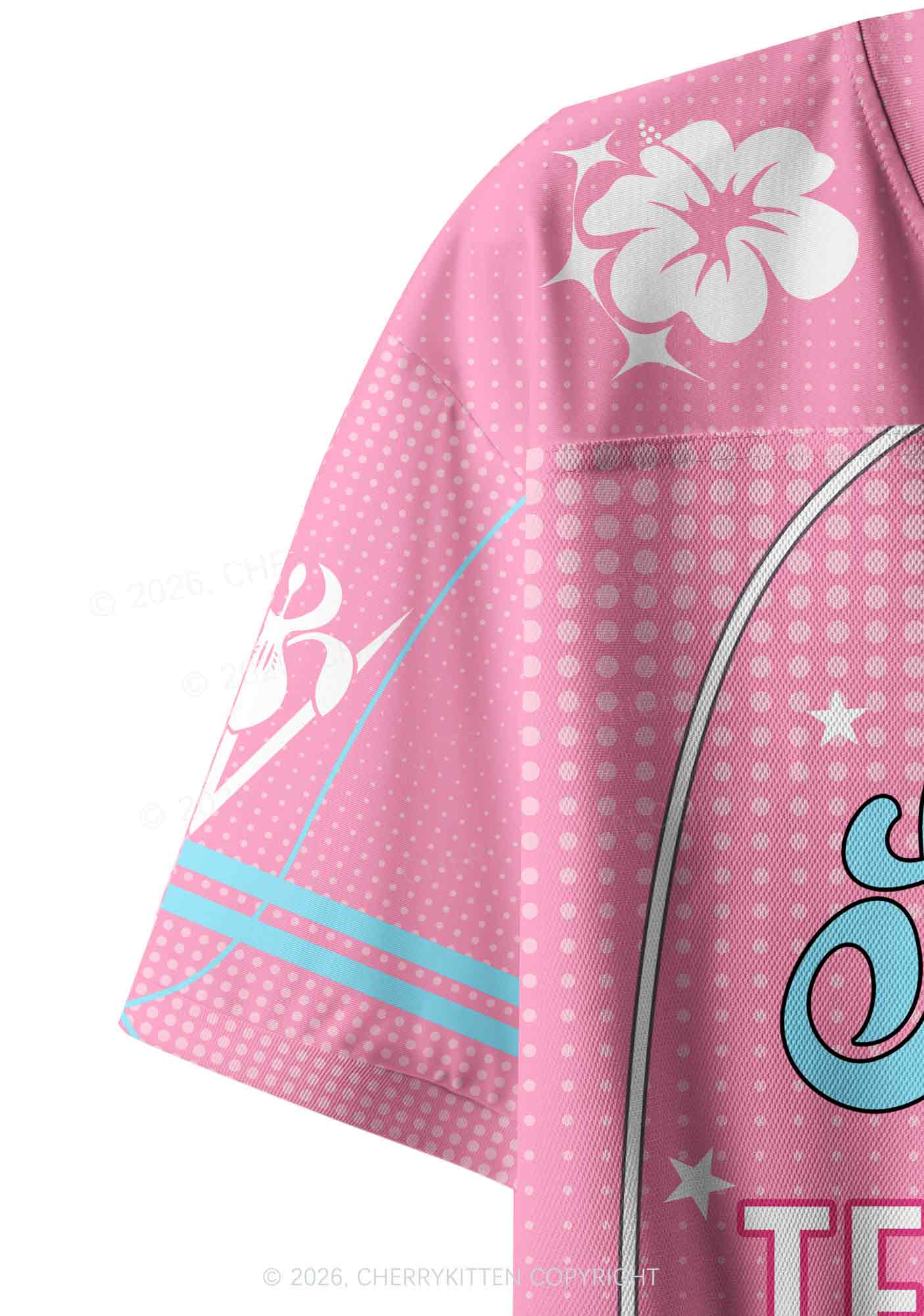 Sapphic Tendencies Pride Y2K Crop Sport Jersey Shirts Cherrykitten