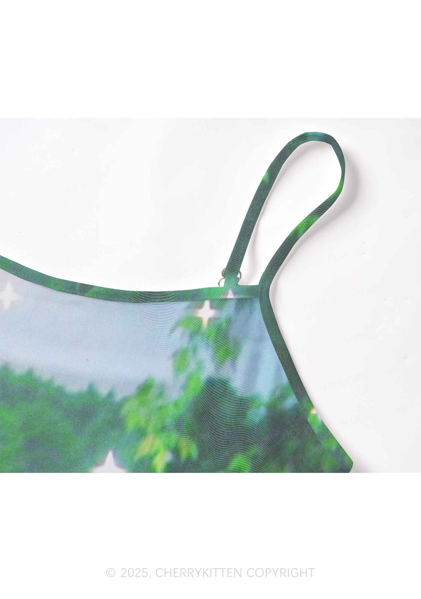 Forest Lake Y2K Mesh Cami Tank Cherrykitten
