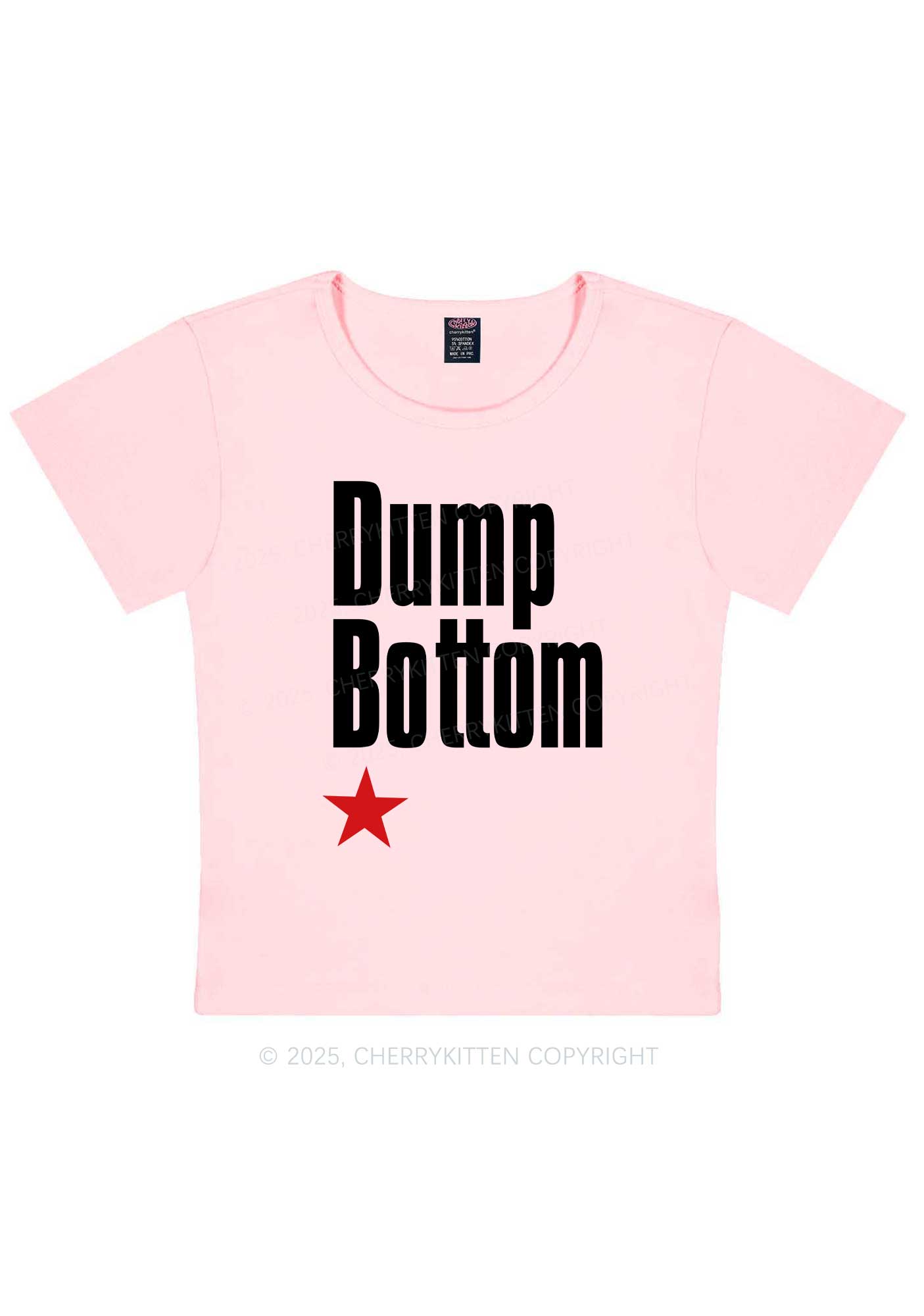 Dump Bottom Pride Y2K Baby Tee Cherrykitten
