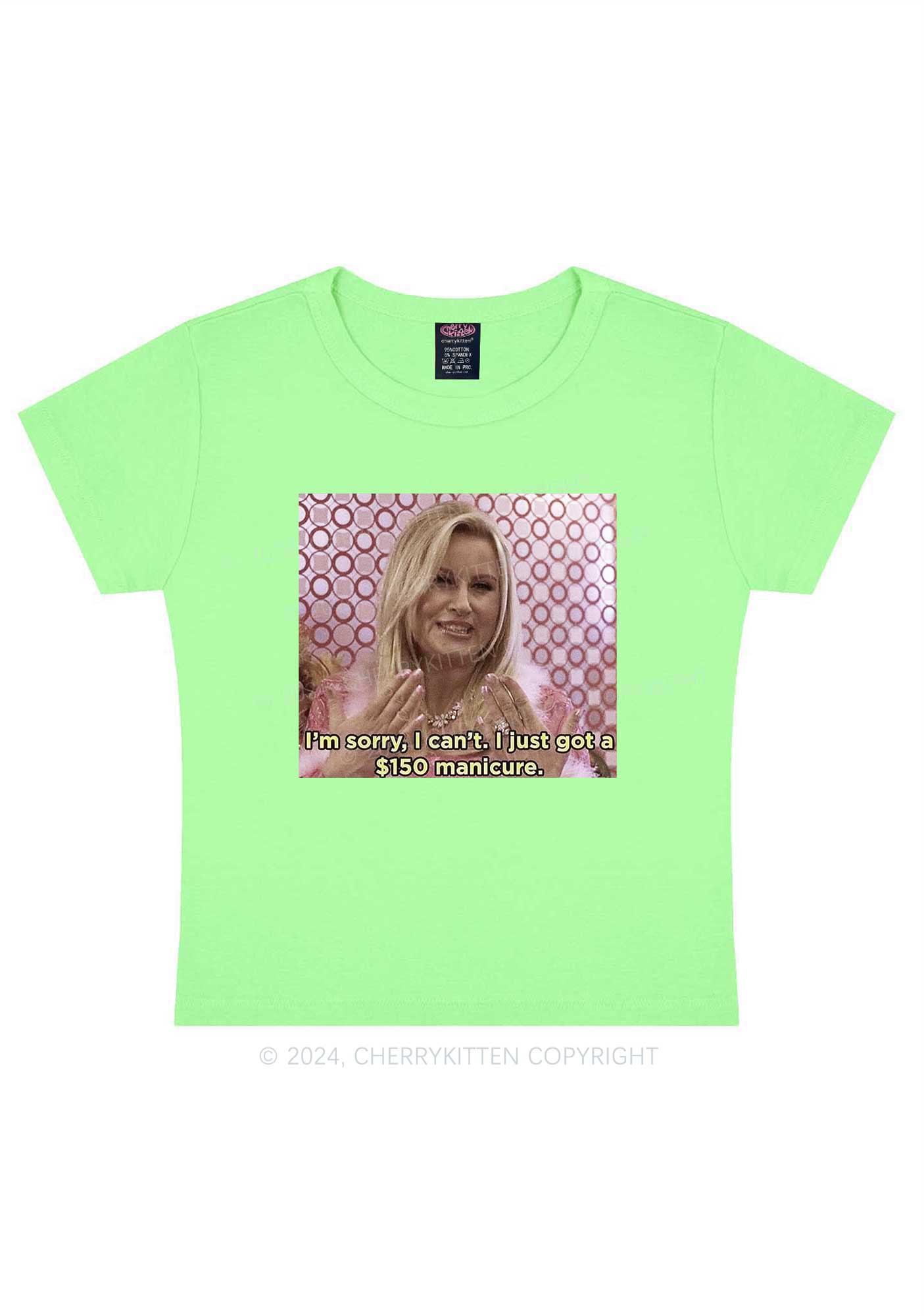 Got Manicure Y2K Baby Tee Cherrykitten