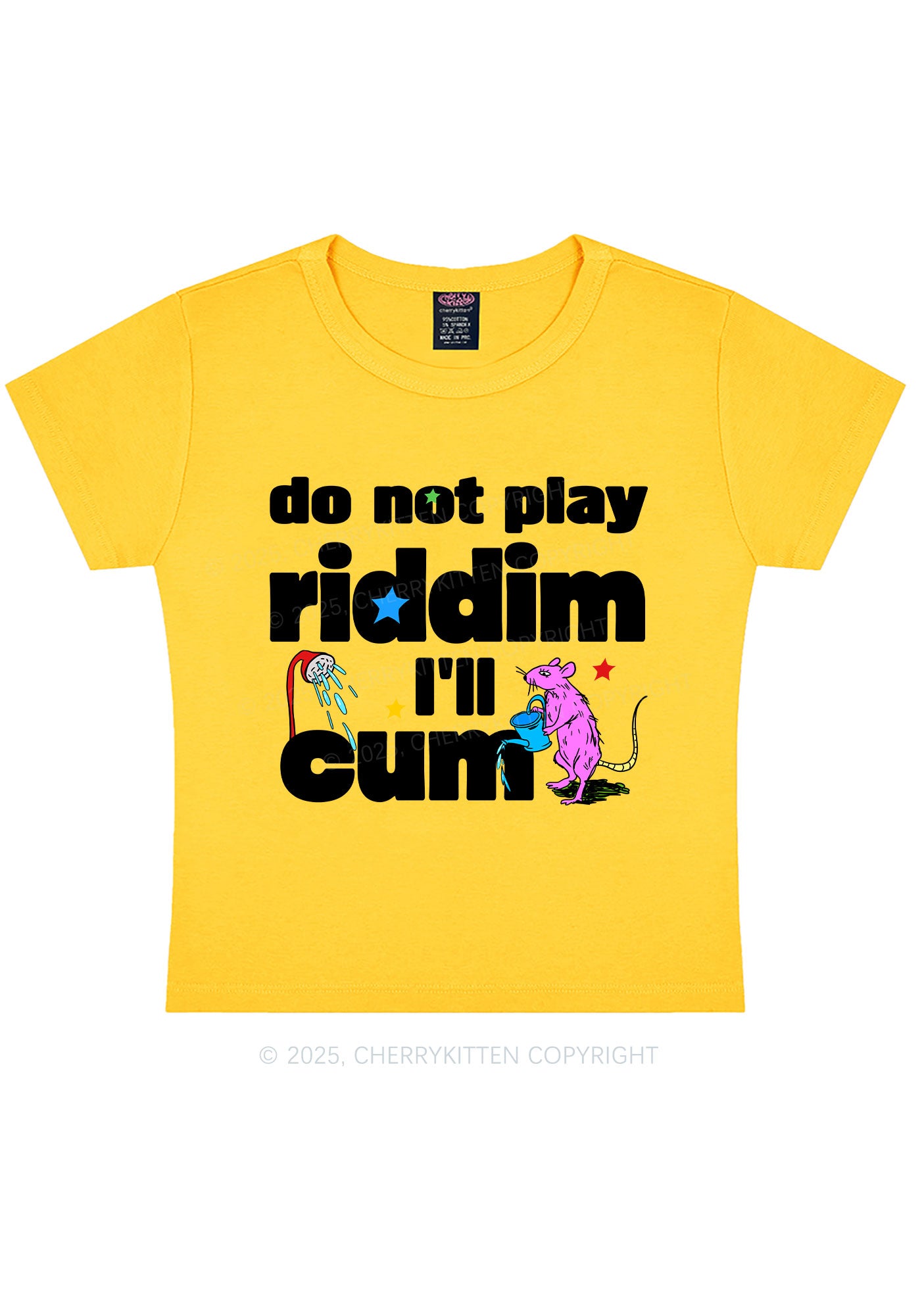 Do Not Play Riddim Y2K Baby Tee Cherrykitten