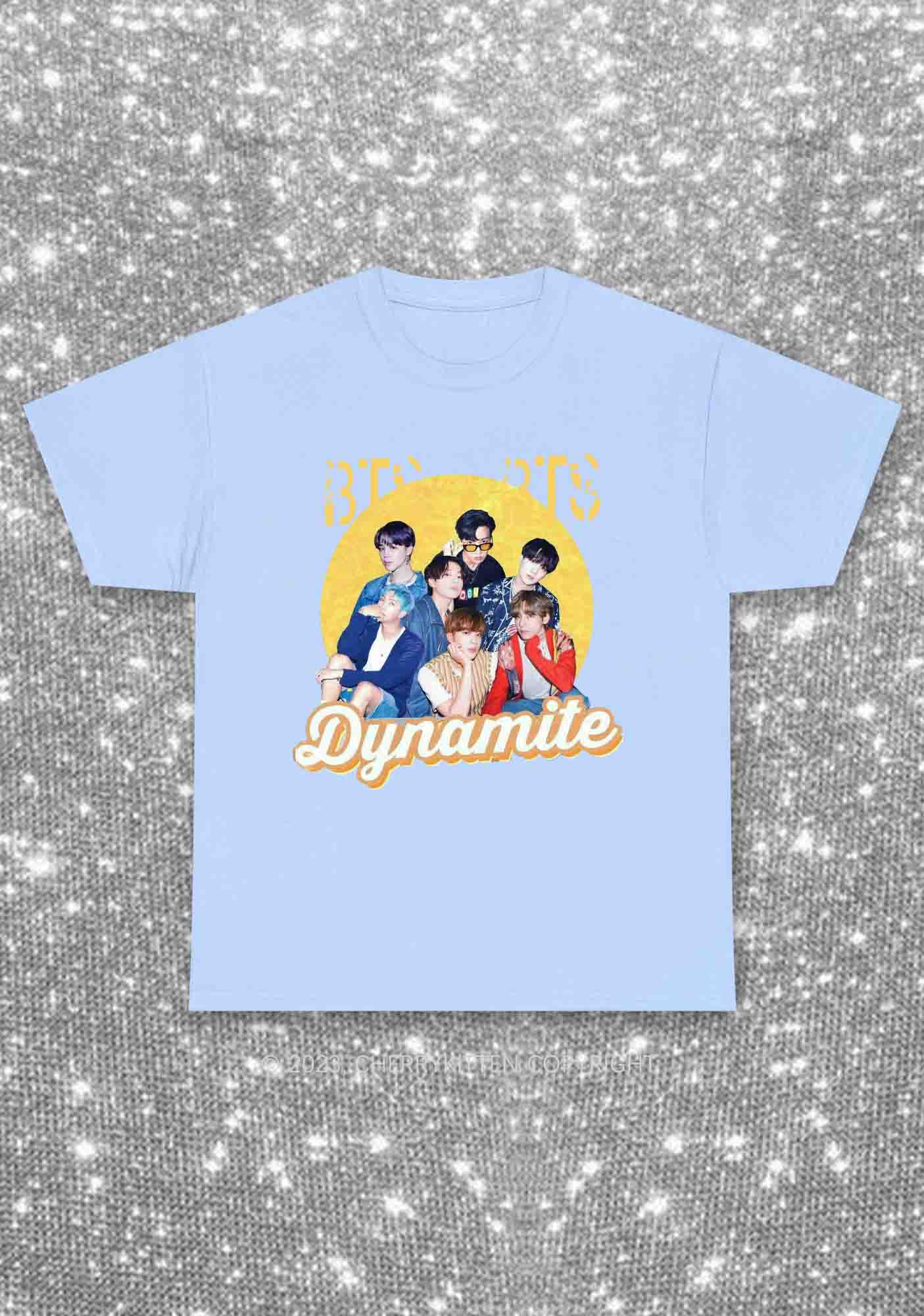 Bangtan Dynamite Kpop Y2K Chunky Shirt Cherrykitten