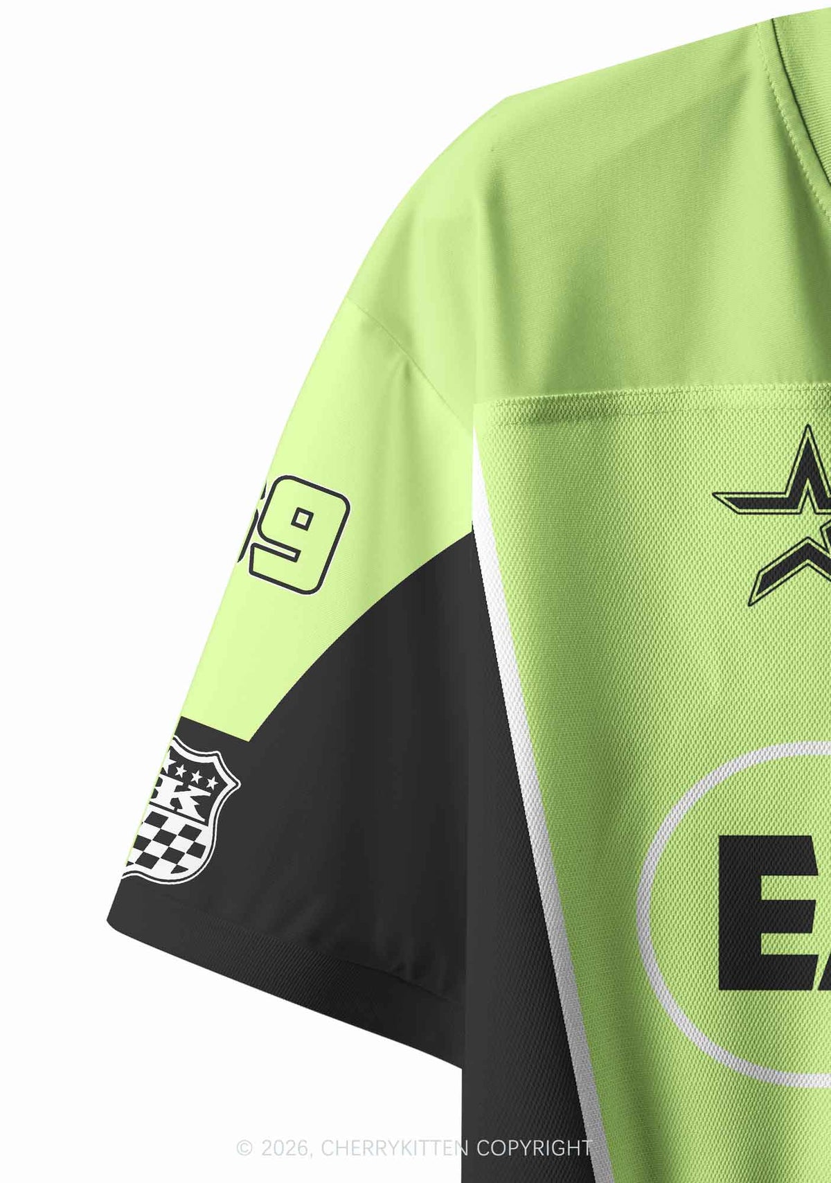 Eat Puxxy Its Vegan Y2K Crop Sport Jersey Shirts Cherrykitten