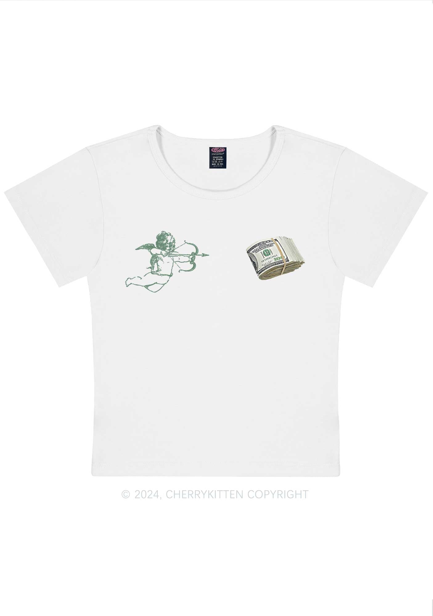 Cupid Cash Y2K Valentine's Day Baby Tee Cherrykitten