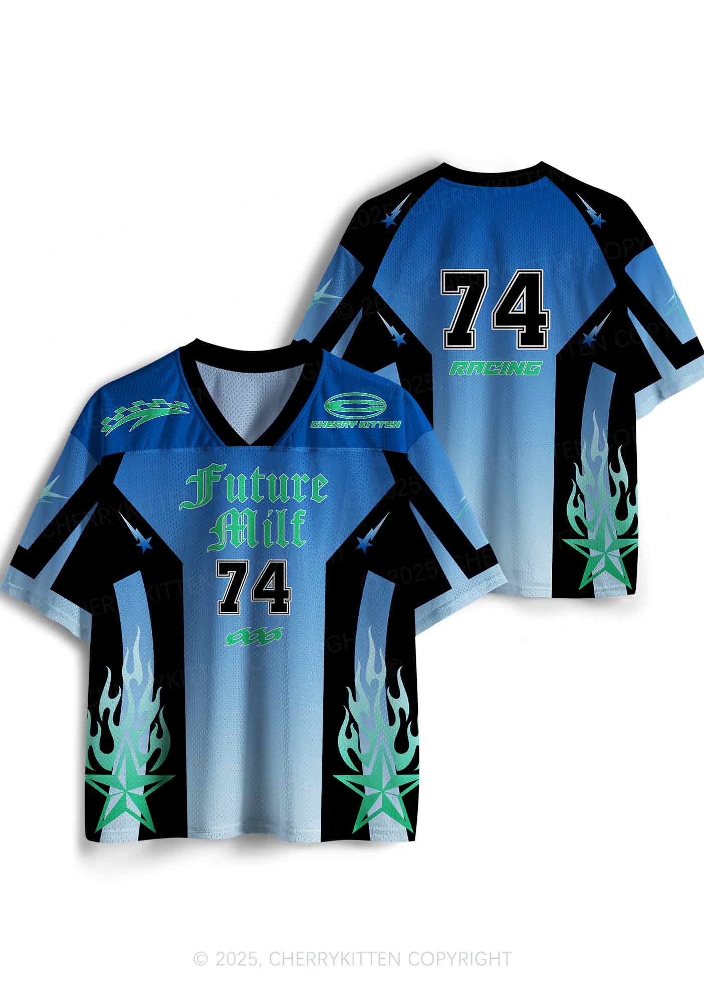 Custom Green Future Mxxf Y2K Sport Jersey Shirts Cherrykitten