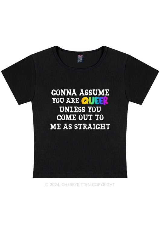 You Are Queer Y2K Baby Tee Cherrykitten