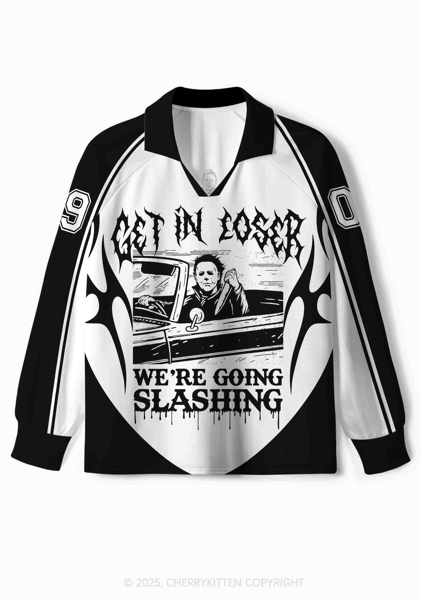 Halloween Custom We Are Going Slashing Y2K Sport Long Sleeve Jersey Shirts Cherrykitten