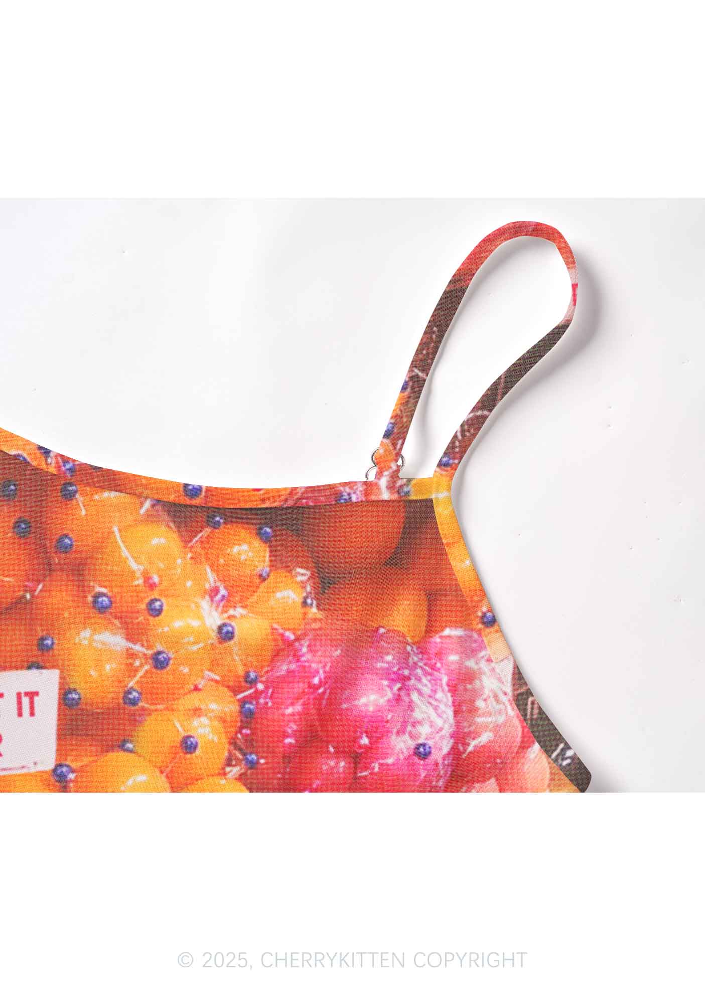 Bisexual Fruit Pride Y2K Mesh Cami Tank Cherrykitten