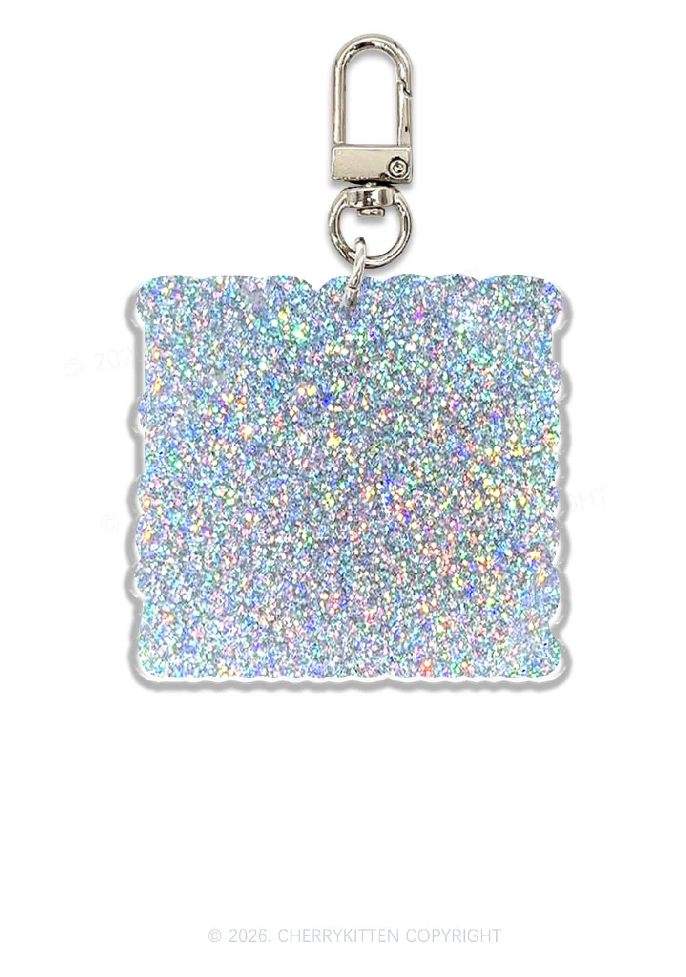 My Super Hot GF Valentine's Day 1pc Y2K Glitter Keychain Cherrykitten