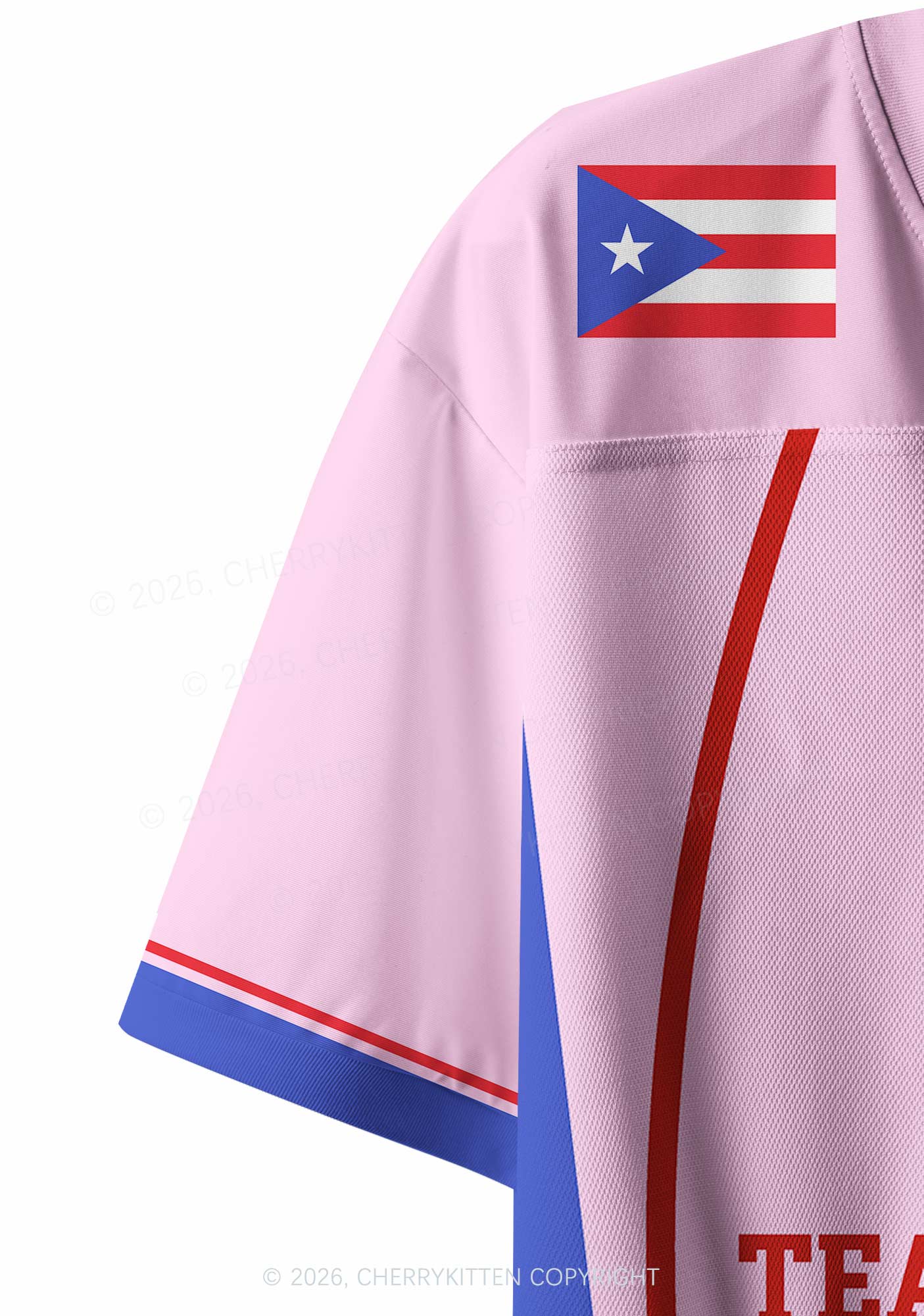 Pink Football Bunny Y2K Crop Sport Jersey Shirts Cherrykitten