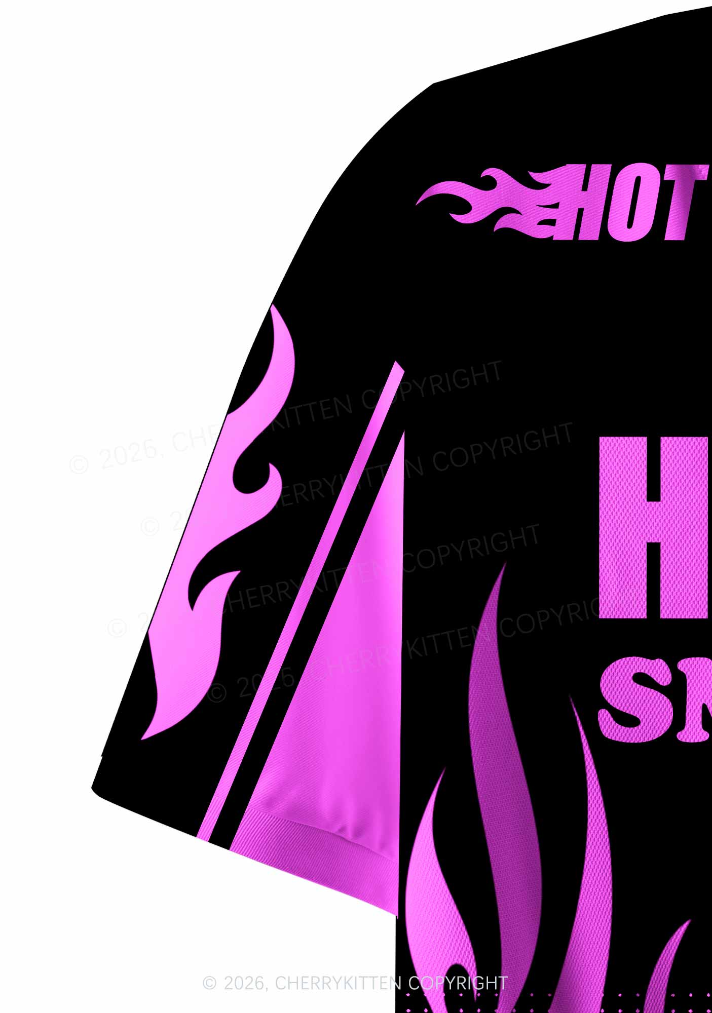 Hot Girls Smoke A Lot Y2K Crop Sport Jersey Shirts Cherrykitten