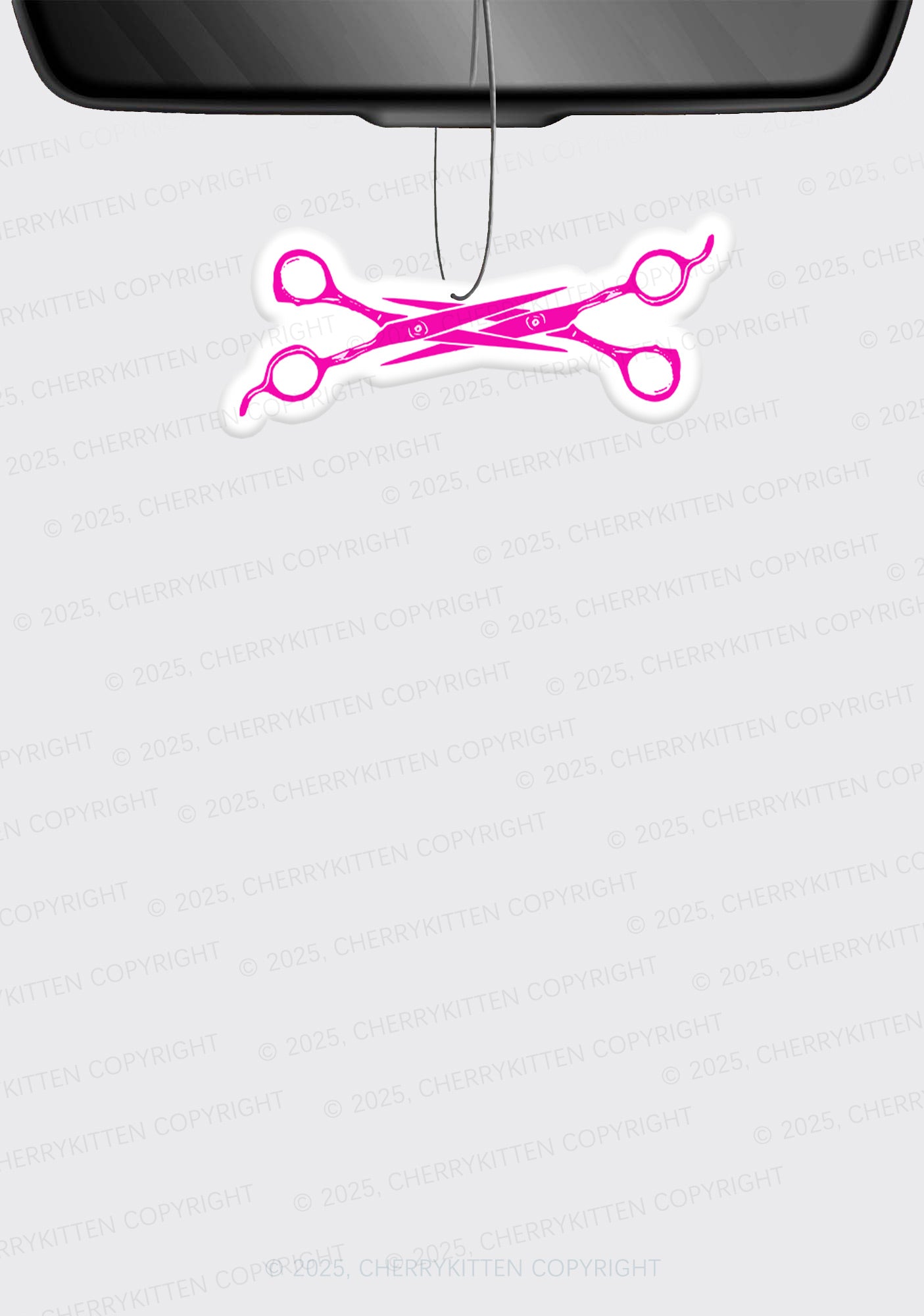 Pink Scissor Pride 1Pc Y2K Car Air Freshener Cherrykitten
