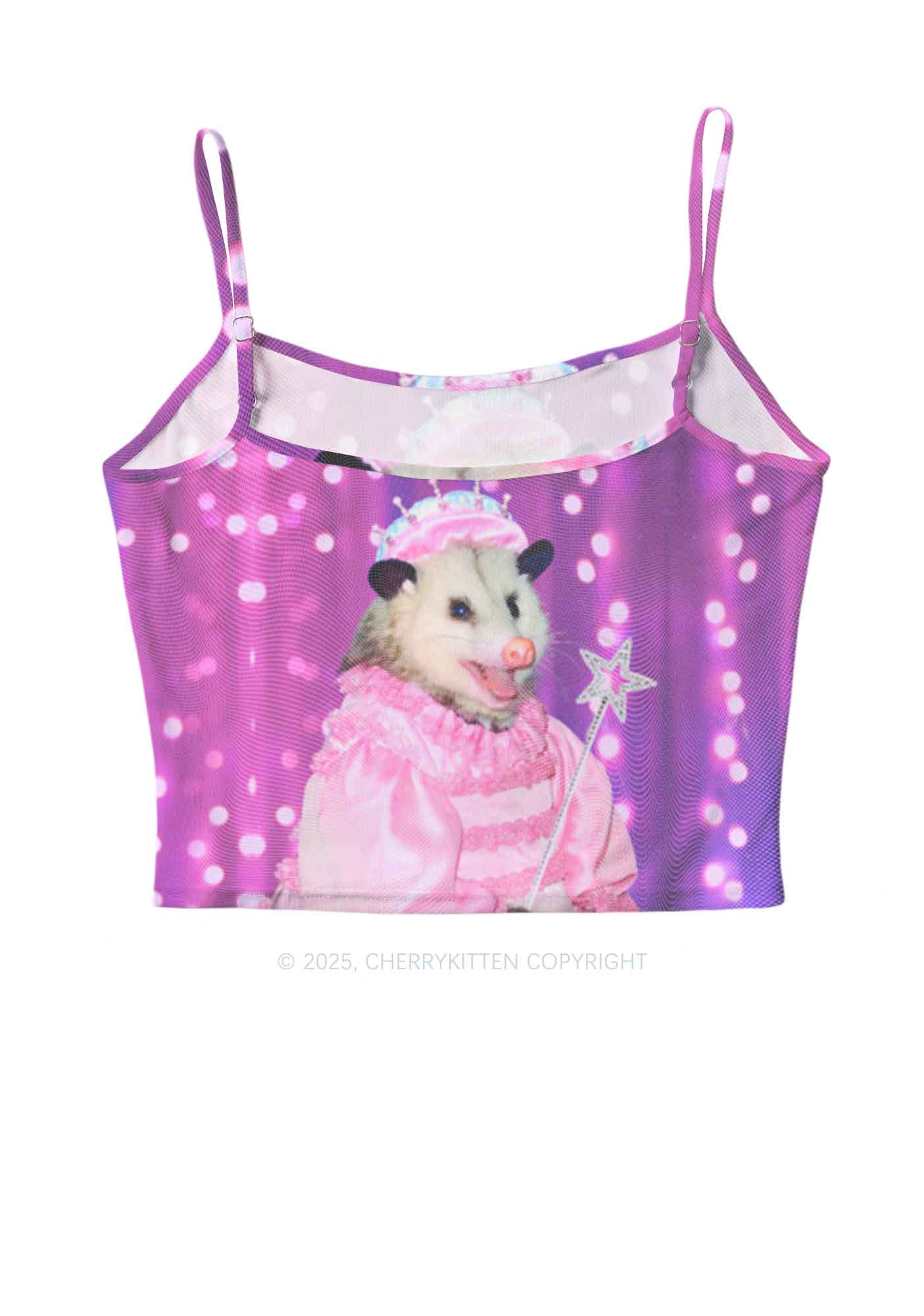Magic Pink Ratz Y2K Mesh Cami Tank Cherrykitten