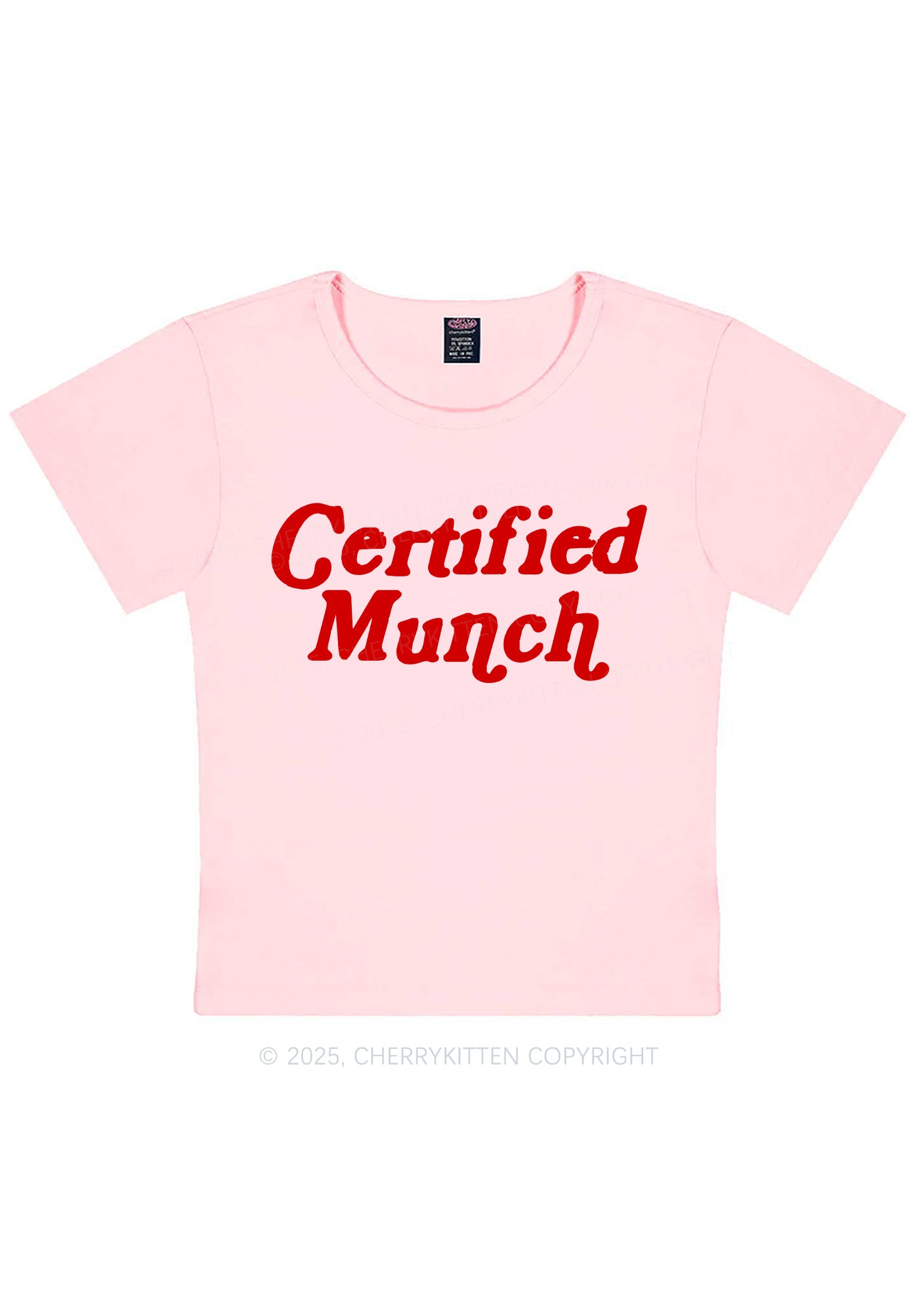 Certified Munch Y2K Baby Tee Cherrykitten