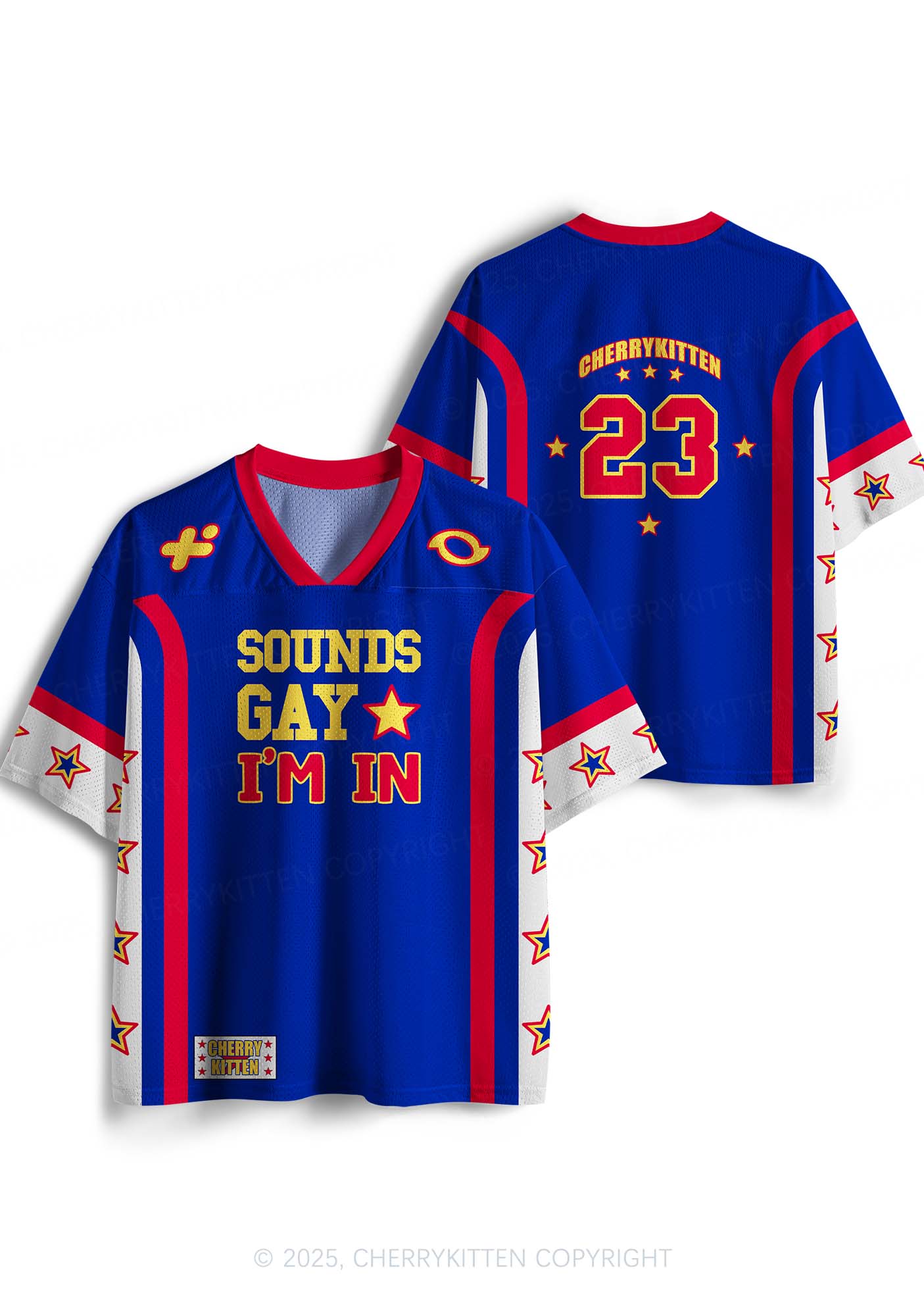 Custom Sounds Gay Pride Y2K Sport Jersey Shirts Cherrykitten