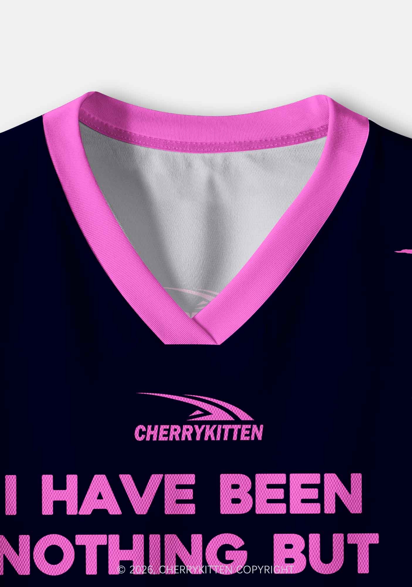 I Have Been Funny Y2K Crop Sport Jersey Shirts Cherrykitten