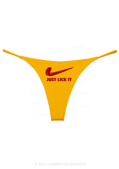 Just Lick It Y2K Bikini String Thong Cherrykitten