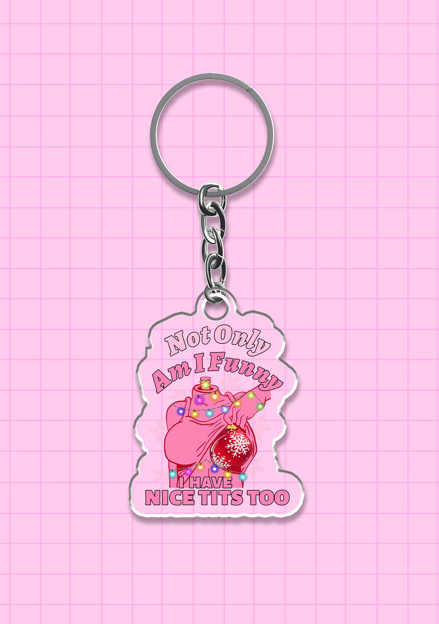 I Have Nice Dots Too Christmas 1Pc Y2K Keychain Cherrykitten