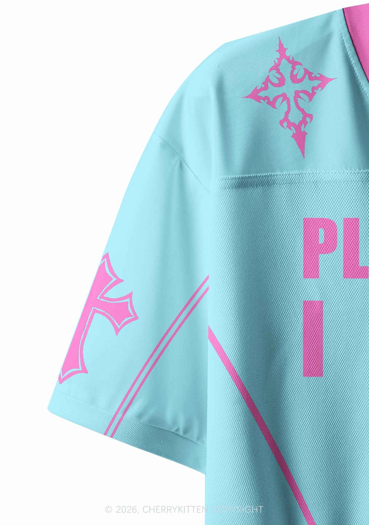 I Have Autism Skull Y2K Crop Sport Jersey Shirts Cherrykitten