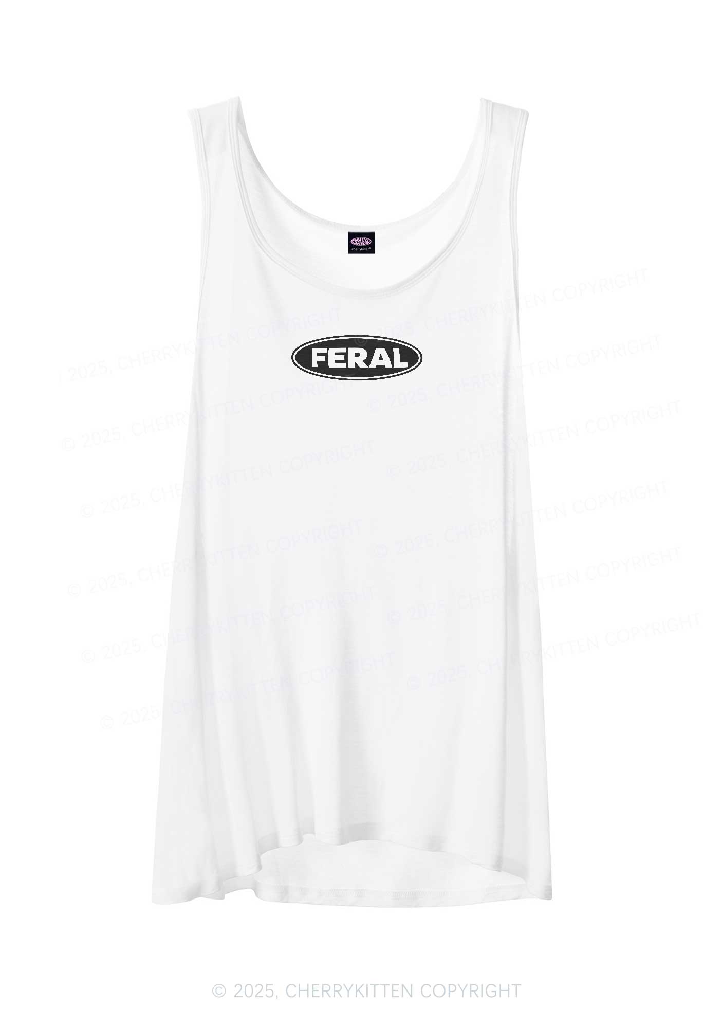 Feral Y2K Sheer Boyfriend Tank Cherrykitten