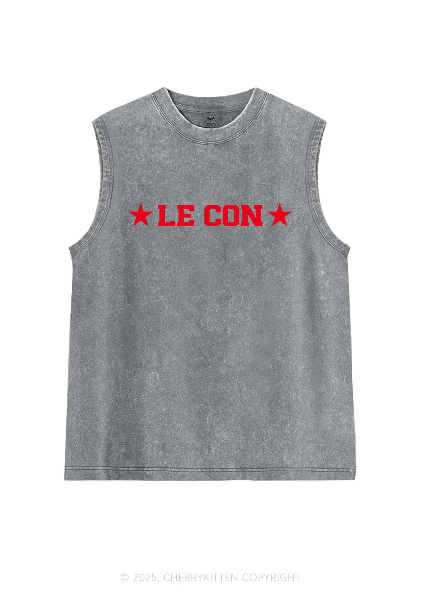 Le Con Y2K Washed Muscle Tank Cherrykitten